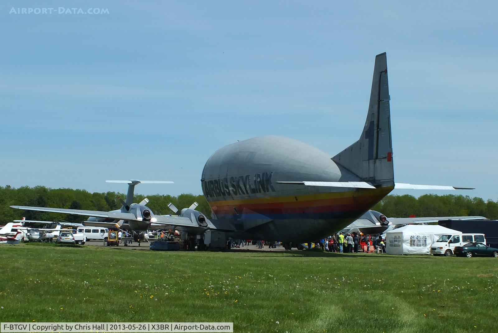F-BTGV, Aero Spacelines 377SGT Super Guppy Turbine C/N 0001, at the Cold War Jets open day, Bruntingthorpe