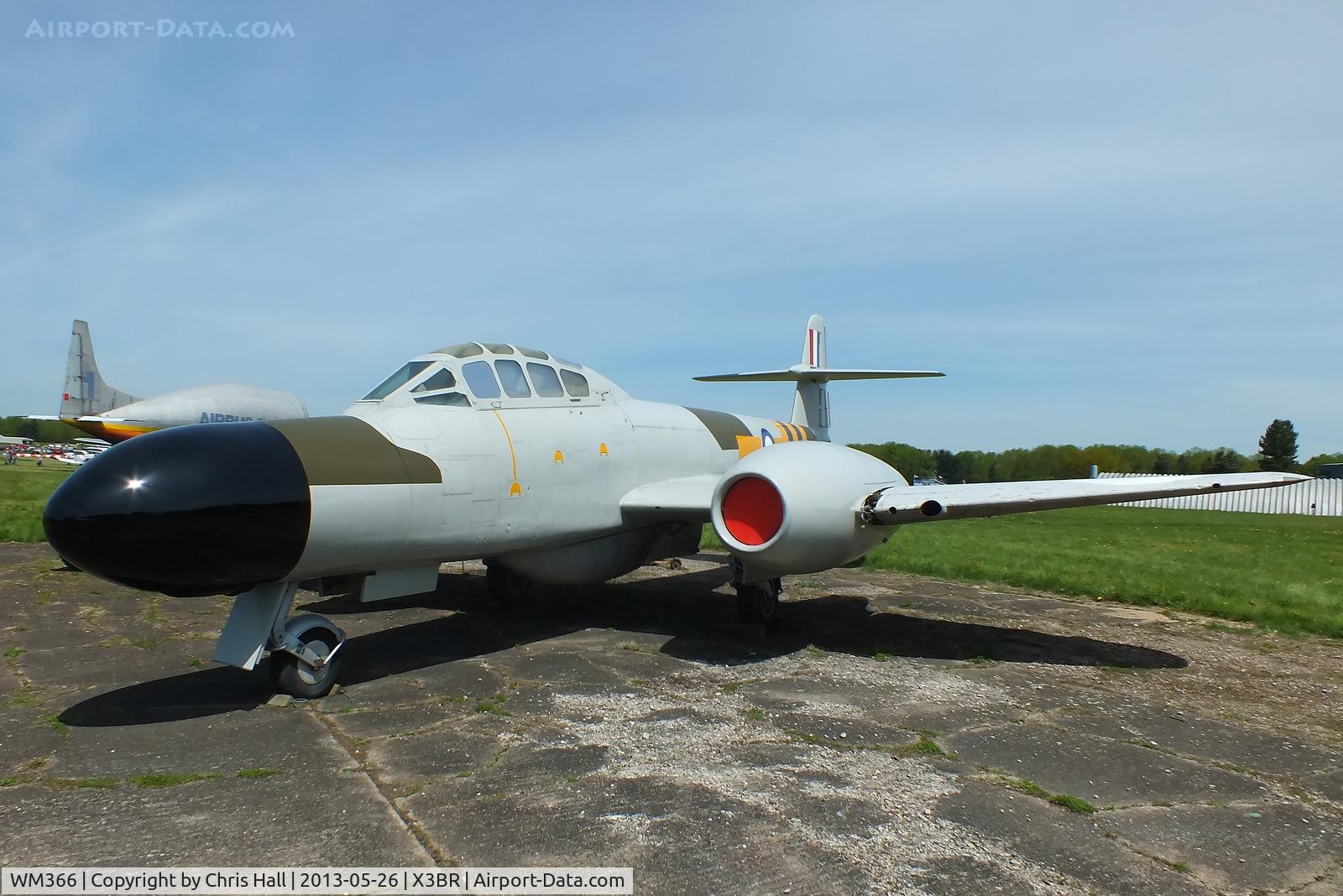 WM366, 1953 Gloster Meteor NF.13 C/N 5616, at the Cold War Jets open day, Bruntingthorpe