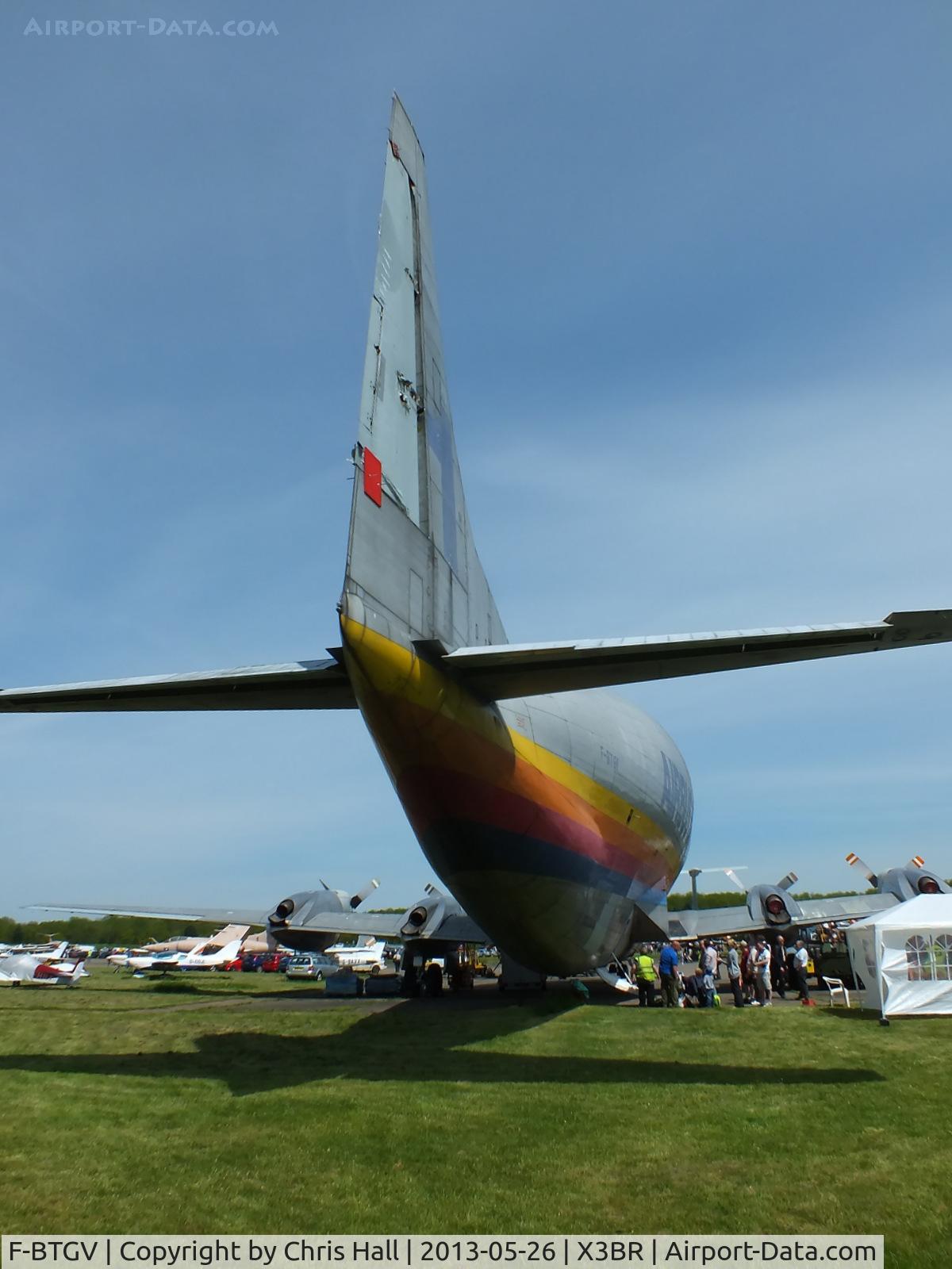F-BTGV, Aero Spacelines 377SGT Super Guppy Turbine C/N 0001, at the Cold War Jets open day, Bruntingthorpe