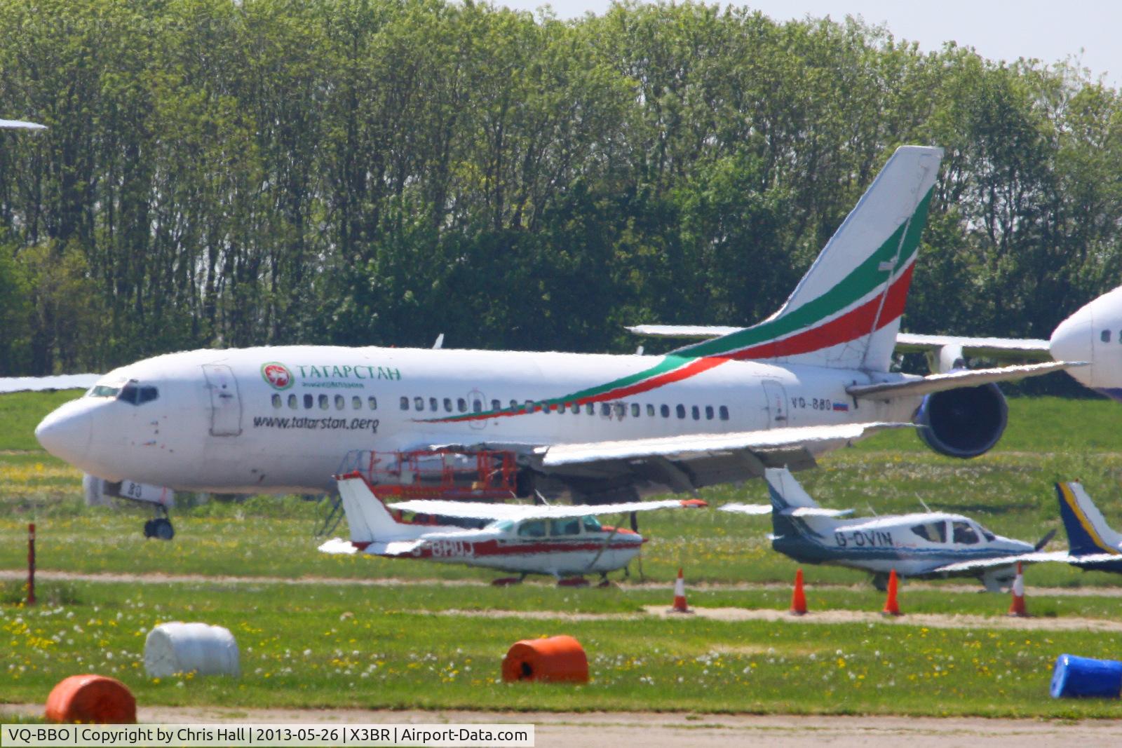 VQ-BBO, 1993 Boeing 737-548 C/N 25165, in the scrapping area at Bruntingthorpe