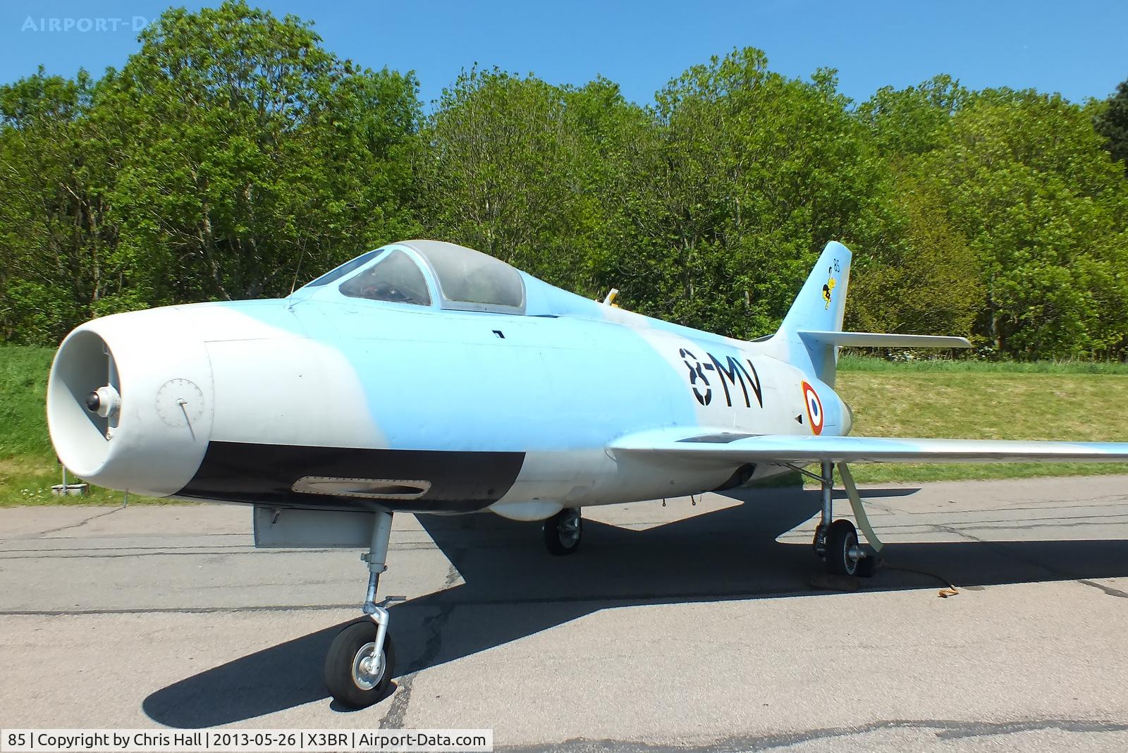 85, Dassault Mystère IVA C/N 85, at the Cold War Jets open day, Bruntingthorpe