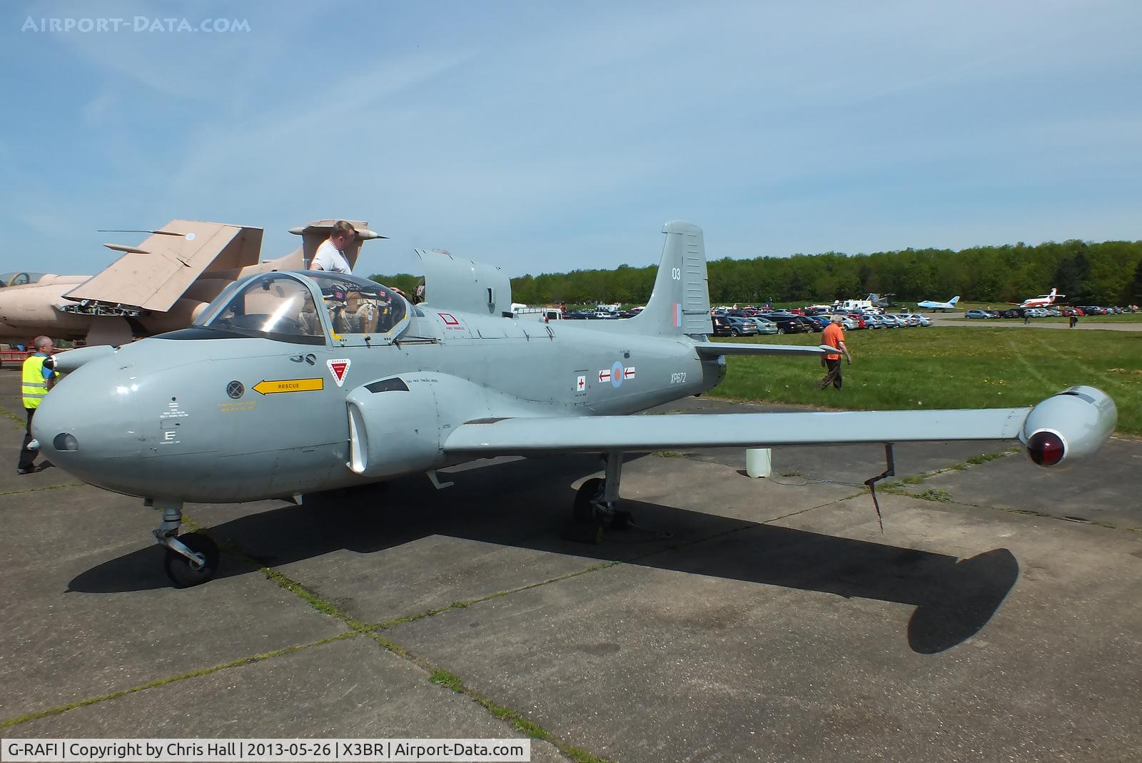 G-RAFI, 1962 BAC 84 Jet Provost T.4 C/N PAC/W/17641, at the Cold War Jets open day, Bruntingthorpe