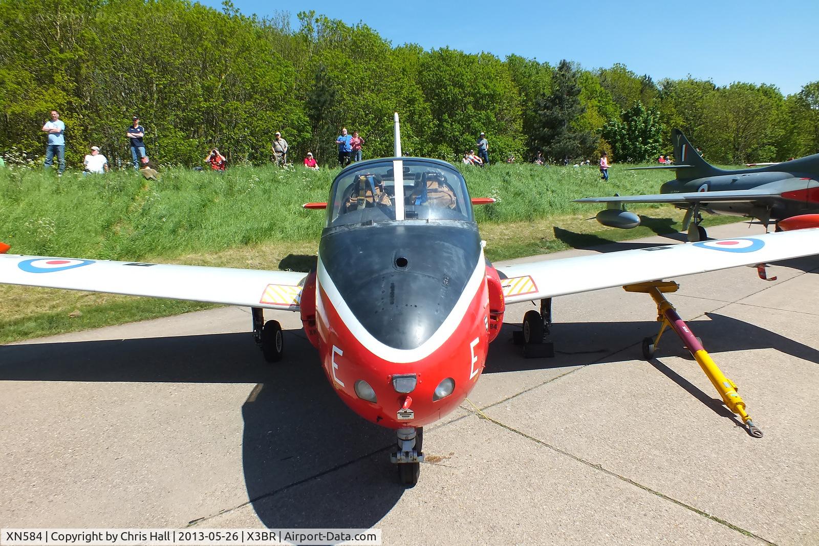XN584, 1961 Hunting P-84 Jet Provost T.3A C/N PAC/W/11826, at the Cold War Jets open day, Bruntingthorpe