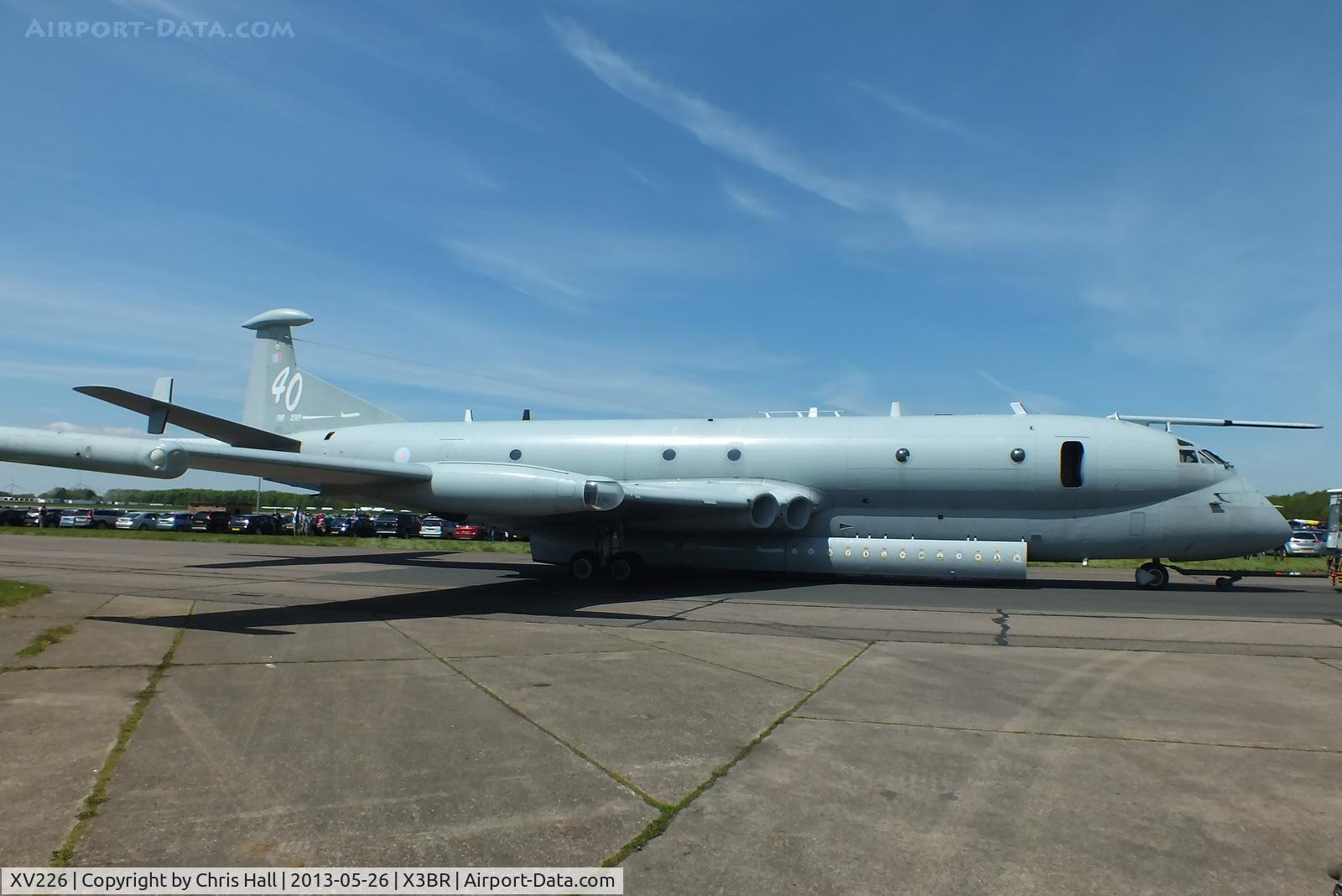 XV226, 1968 Hawker Siddeley Nimrod MR.2 C/N 8001, at the Cold War Jets open day, Bruntingthorpe