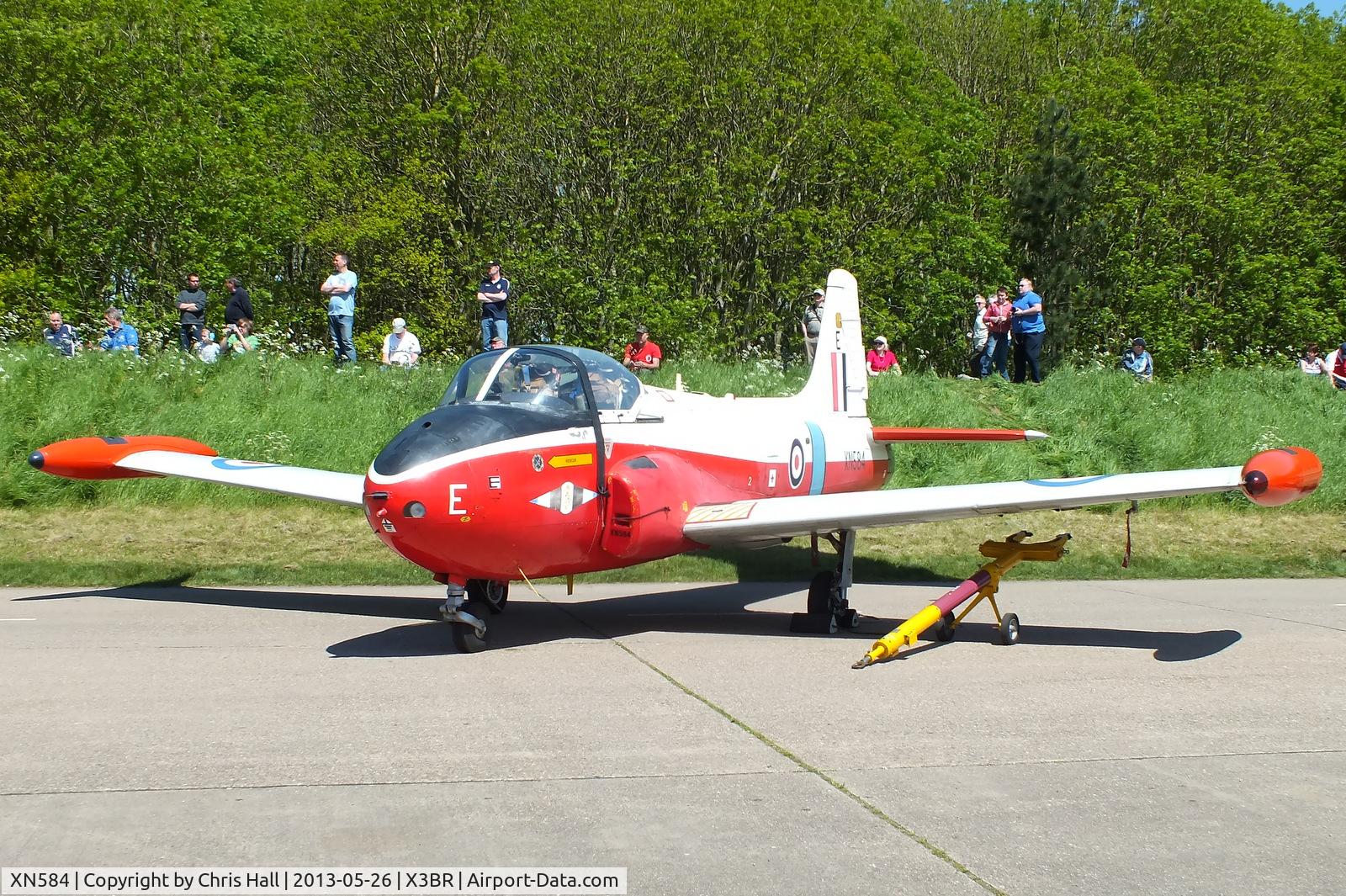 XN584, 1961 Hunting P-84 Jet Provost T.3A C/N PAC/W/11826, at the Cold War Jets open day, Bruntingthorpe