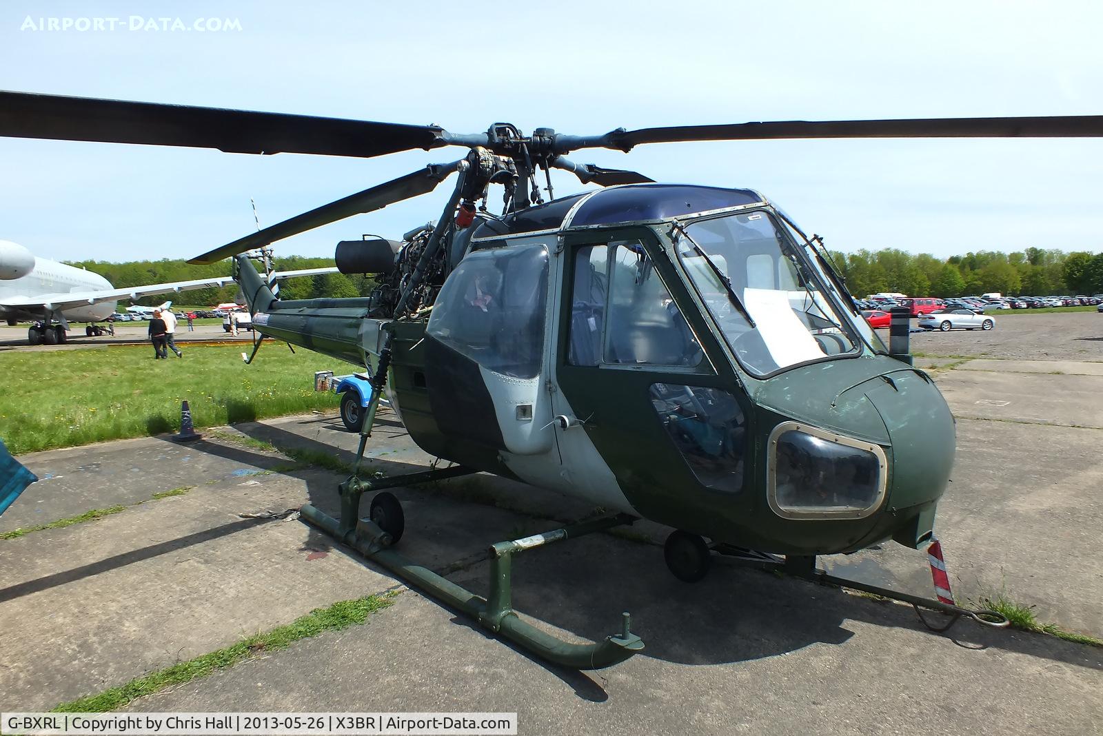 G-BXRL, 1966 Westland Scout AH.1 C/N F9636, at the Cold War Jets open day, Bruntingthorpe