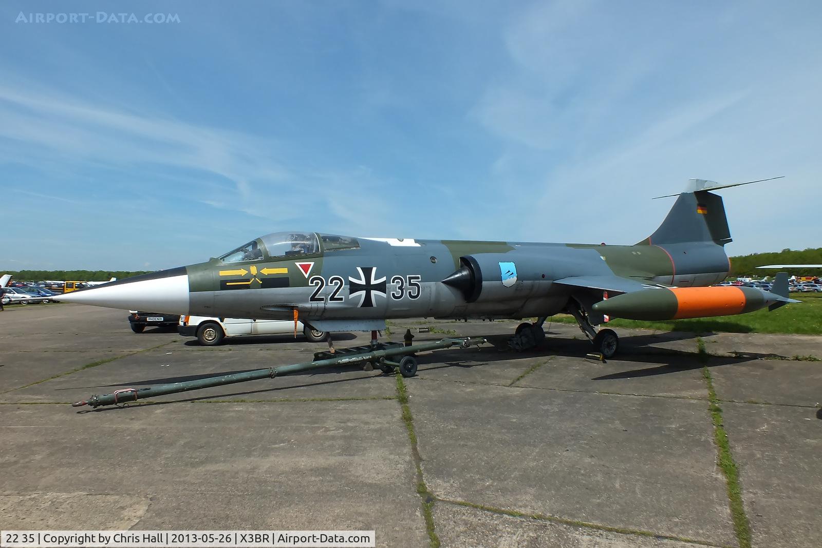 22 35, Lockheed F-104G Starfighter C/N 683-7113, at the Cold War Jets open day, Bruntingthorpe