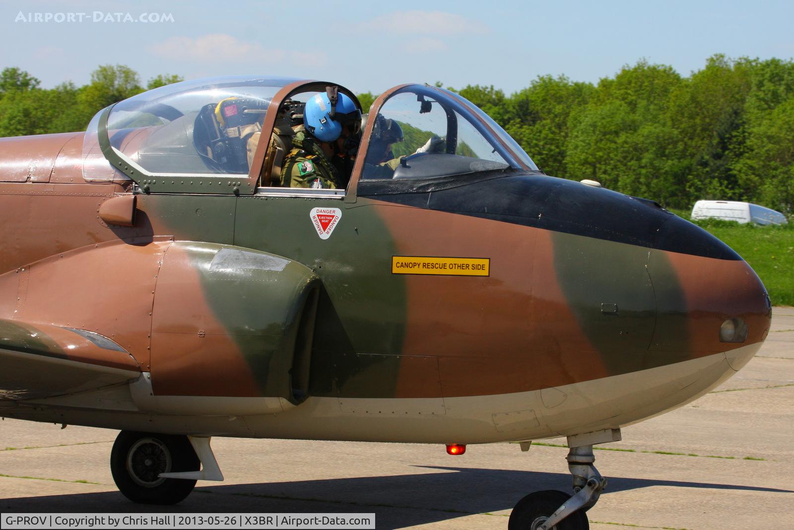 G-PROV, 1967 BAC 84 Jet Provost T.52 (Mod) C/N PAC/W/23905, at the Cold War Jets open day, Bruntingthorpe