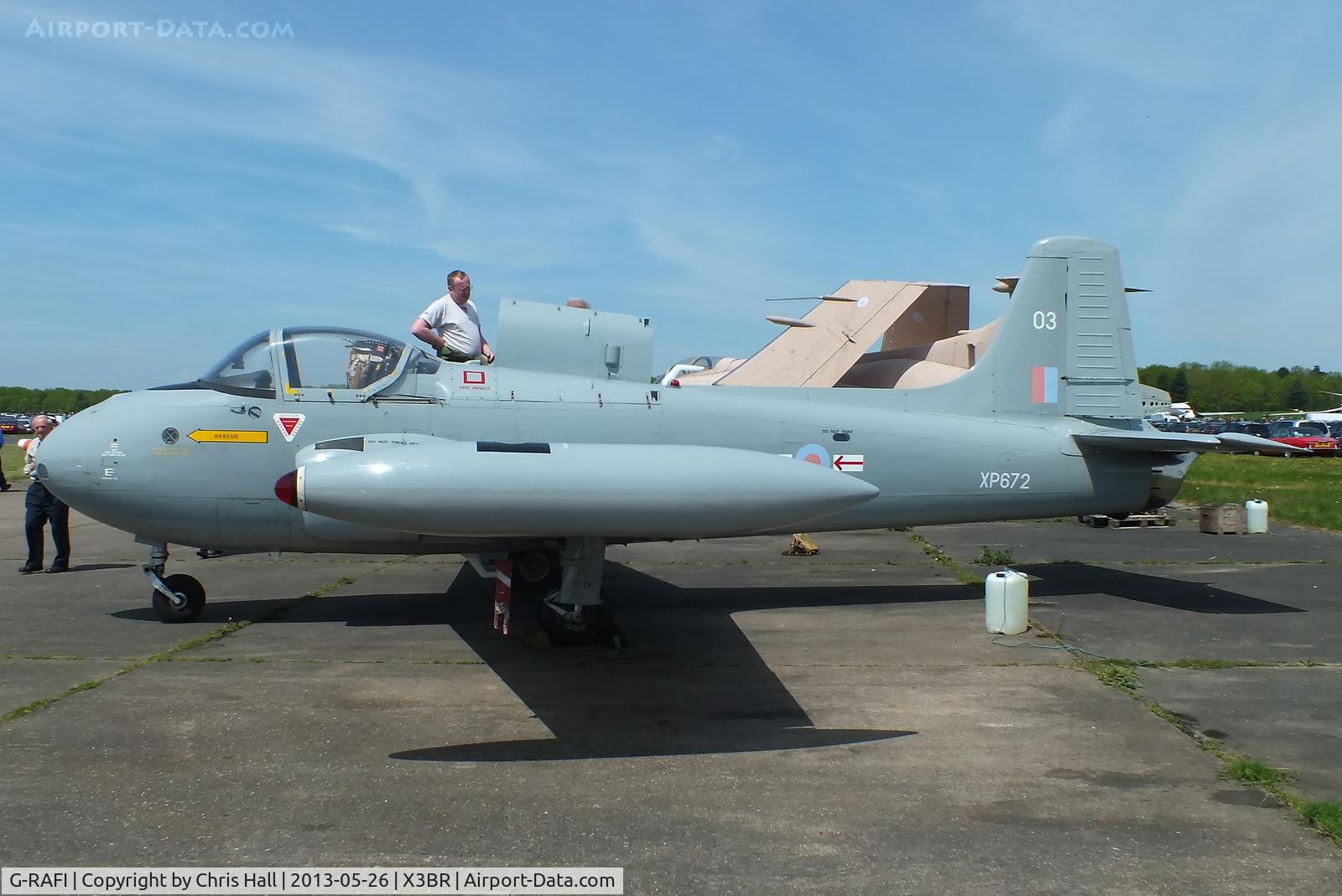 G-RAFI, 1962 BAC 84 Jet Provost T.4 C/N PAC/W/17641, at the Cold War Jets open day, Bruntingthorpe