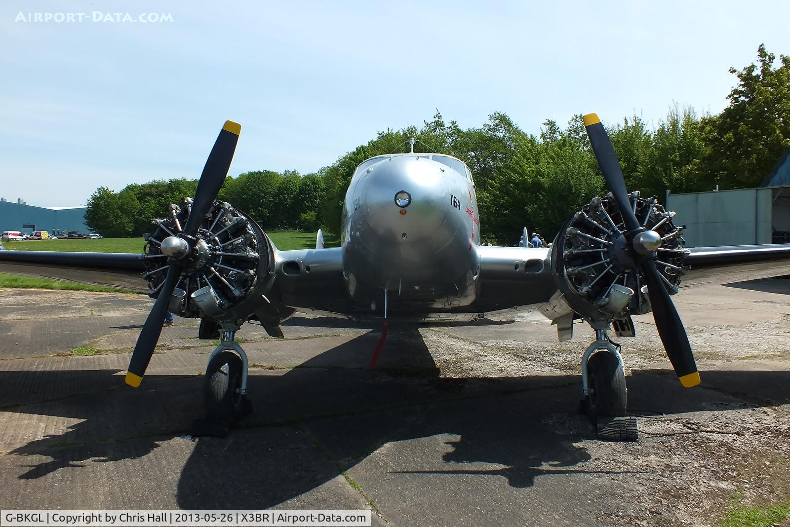 G-BKGL, 1952 Beech Expeditor 3TM C/N CA-164 (A-764), at the Cold War Jets open day, Bruntingthorpe