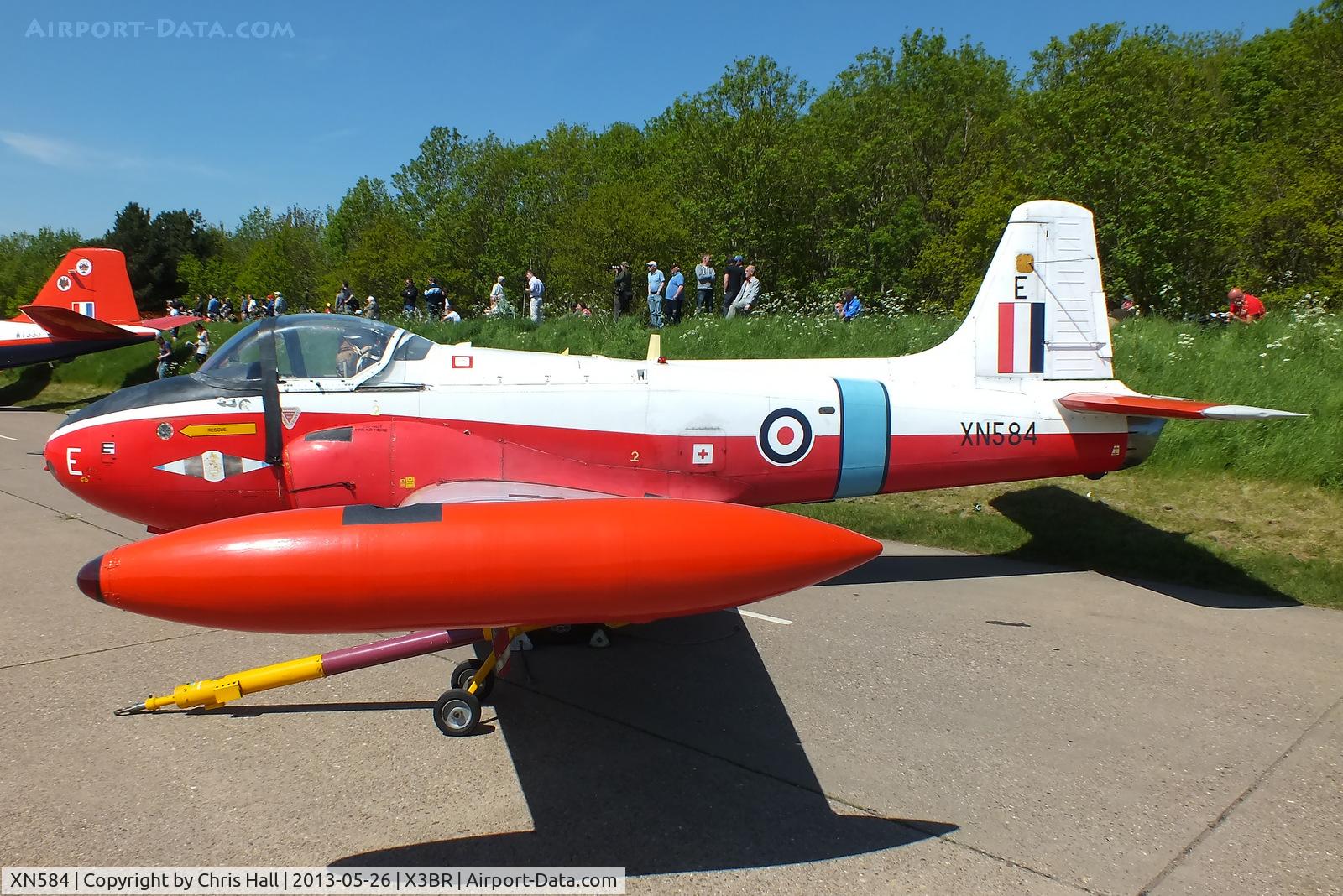 XN584, 1961 Hunting P-84 Jet Provost T.3A C/N PAC/W/11826, at the Cold War Jets open day, Bruntingthorpe
