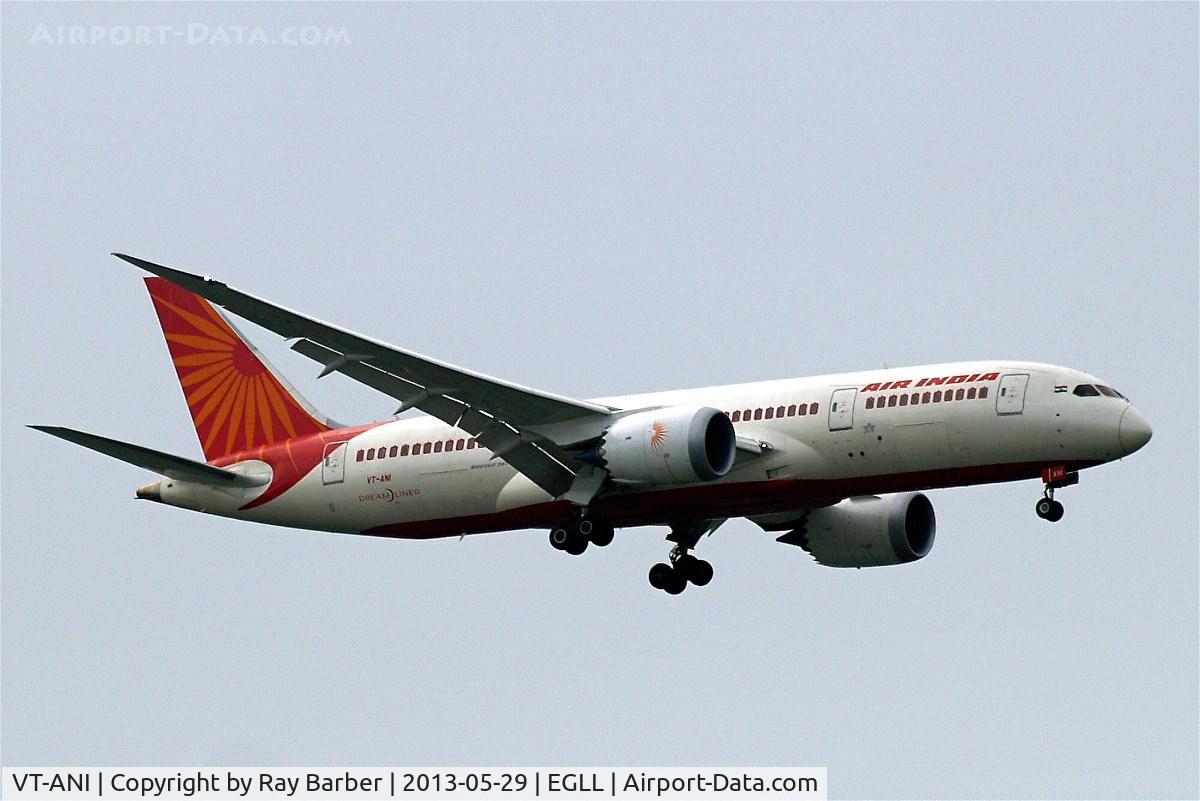 VT-ANI, 2012 Boeing 787-8 Dreamliner C/N 36277, Boeing 787-8 [36277] (Air India) Home~G 29/05/2013. On approach 27L.