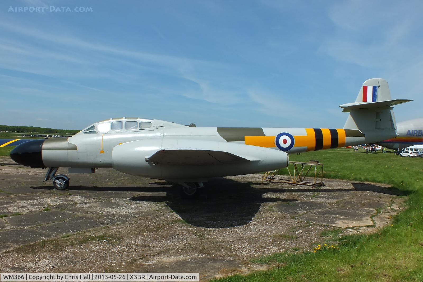 WM366, 1953 Gloster Meteor NF.13 C/N 5616, at the Cold War Jets open day, Bruntingthorpe