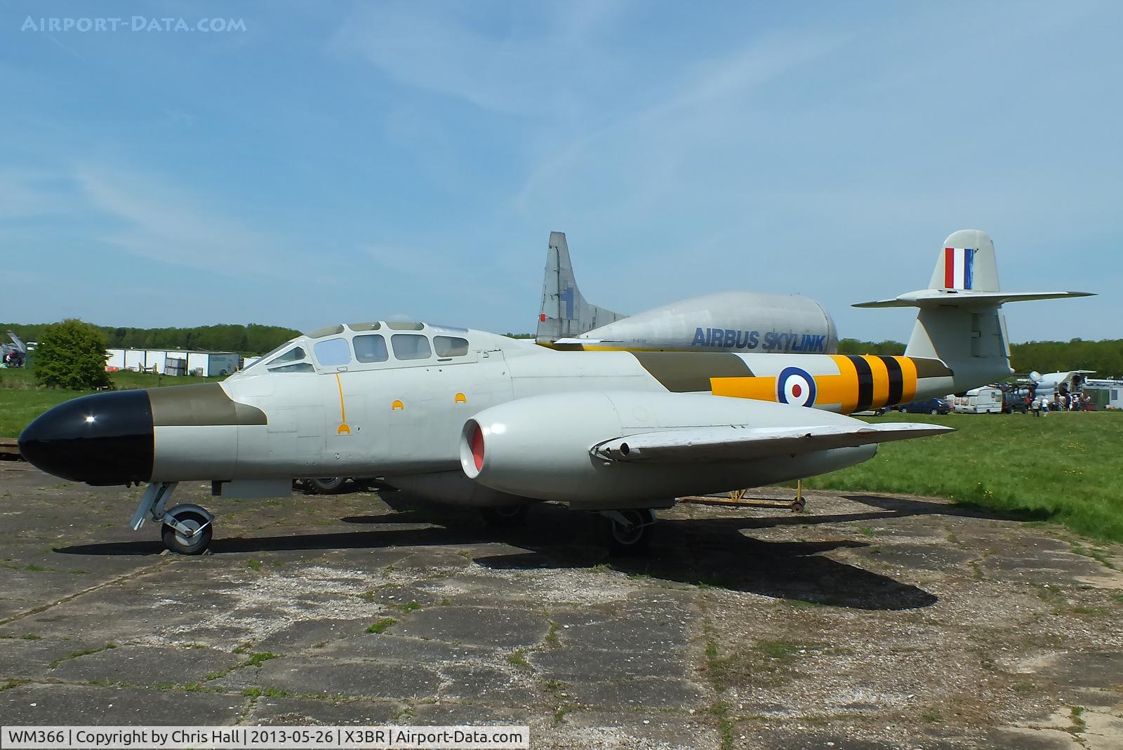WM366, 1953 Gloster Meteor NF.13 C/N 5616, at the Cold War Jets open day, Bruntingthorpe