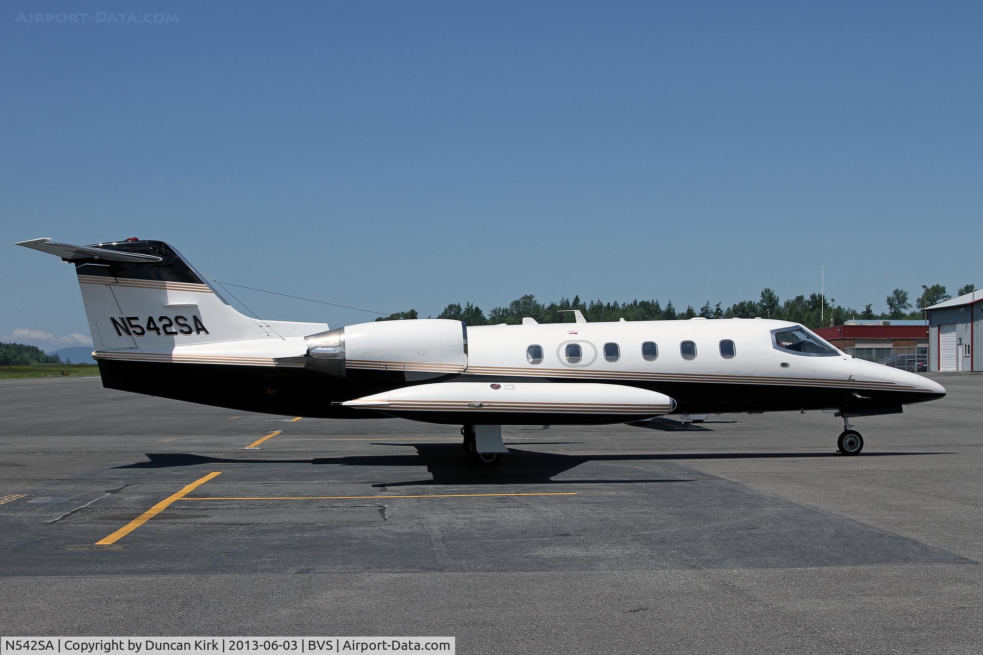 N542SA, 1983 Gates Learjet 35A C/N 503, Skagit-Bayview eeks out a few business jet movements