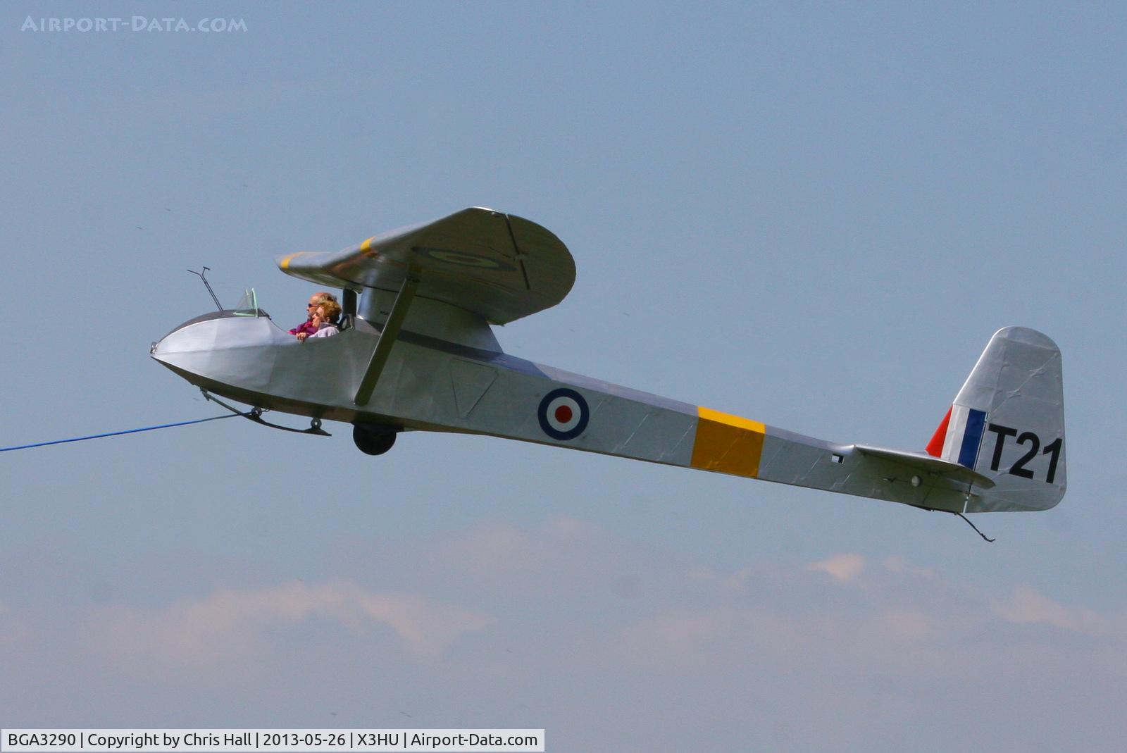 BGA3290, 1949 Slingsby T-21B Sedbergh TX.1 C/N MHL.007, Coventry Gliding Club, Husbands Bosworth