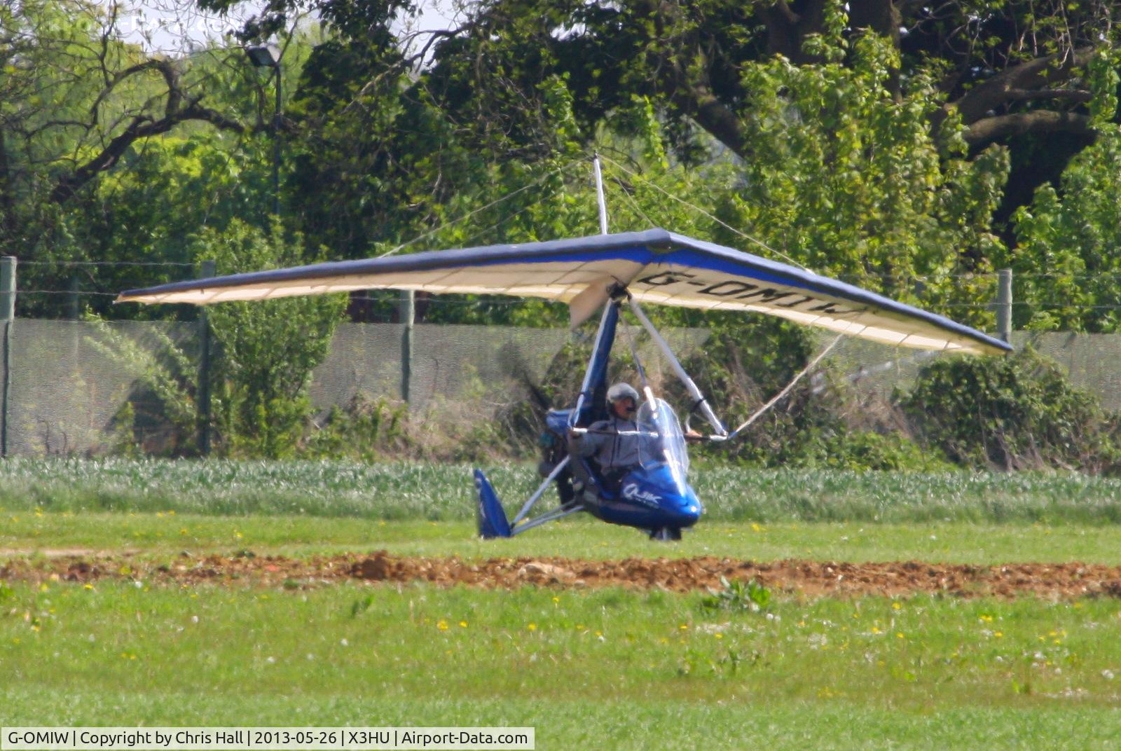 G-OMIW, 2007 P&M Aviation Pegasus Quik C/N 8232, on the small strip across the road from Husbands Bosworth