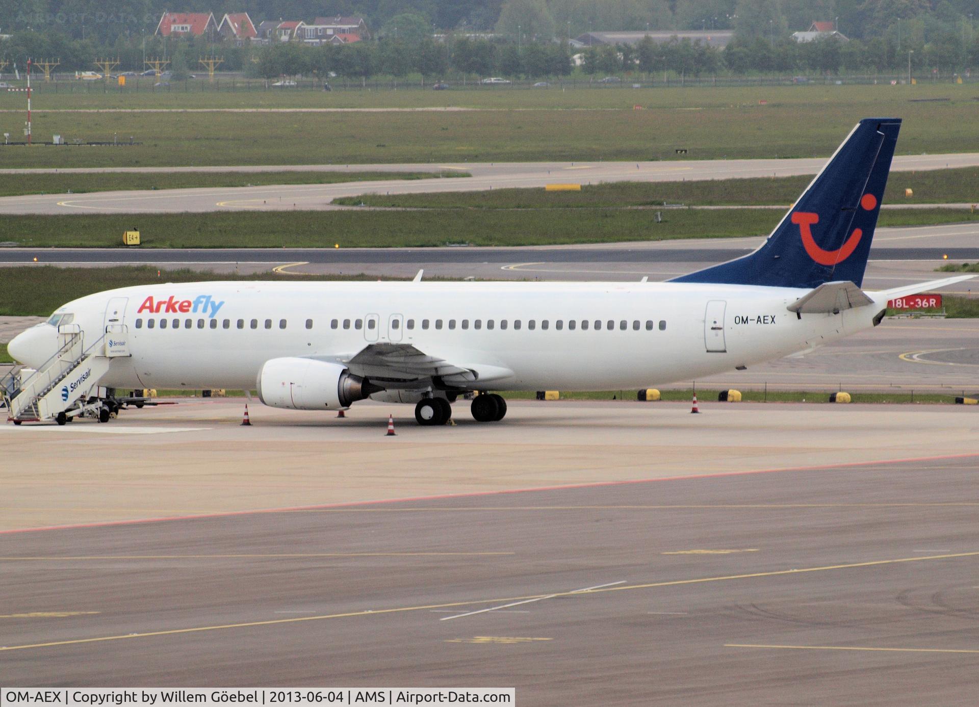 OM-AEX, 1992 Boeing 737-4Y0 C/N 25178, Parking on Schiphol Airport