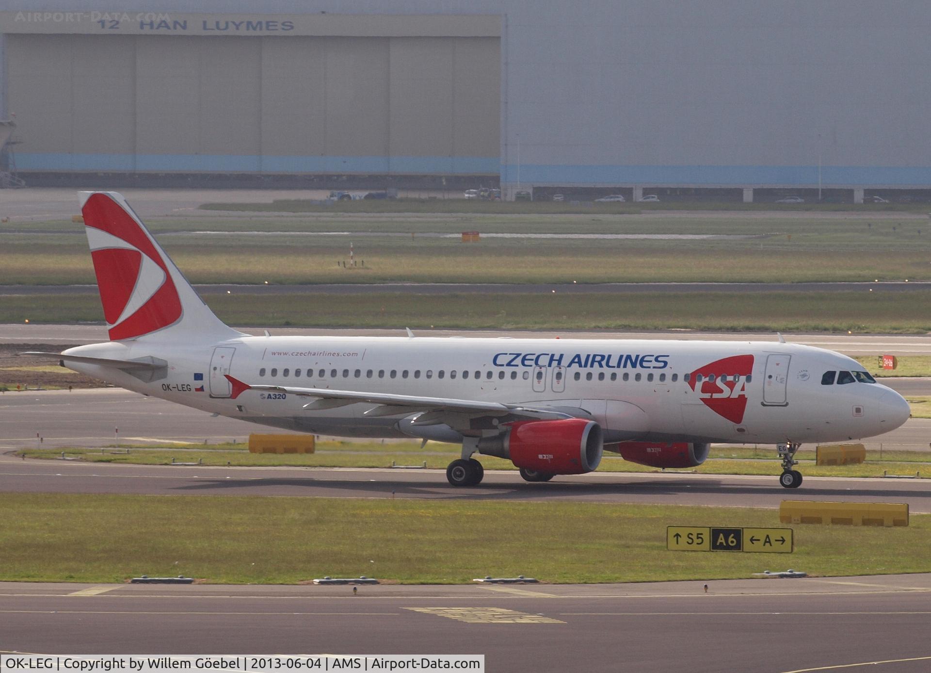 OK-LEG, 2006 Airbus A320-214 C/N 2789, Taxi to the gate of Schiphol Airport