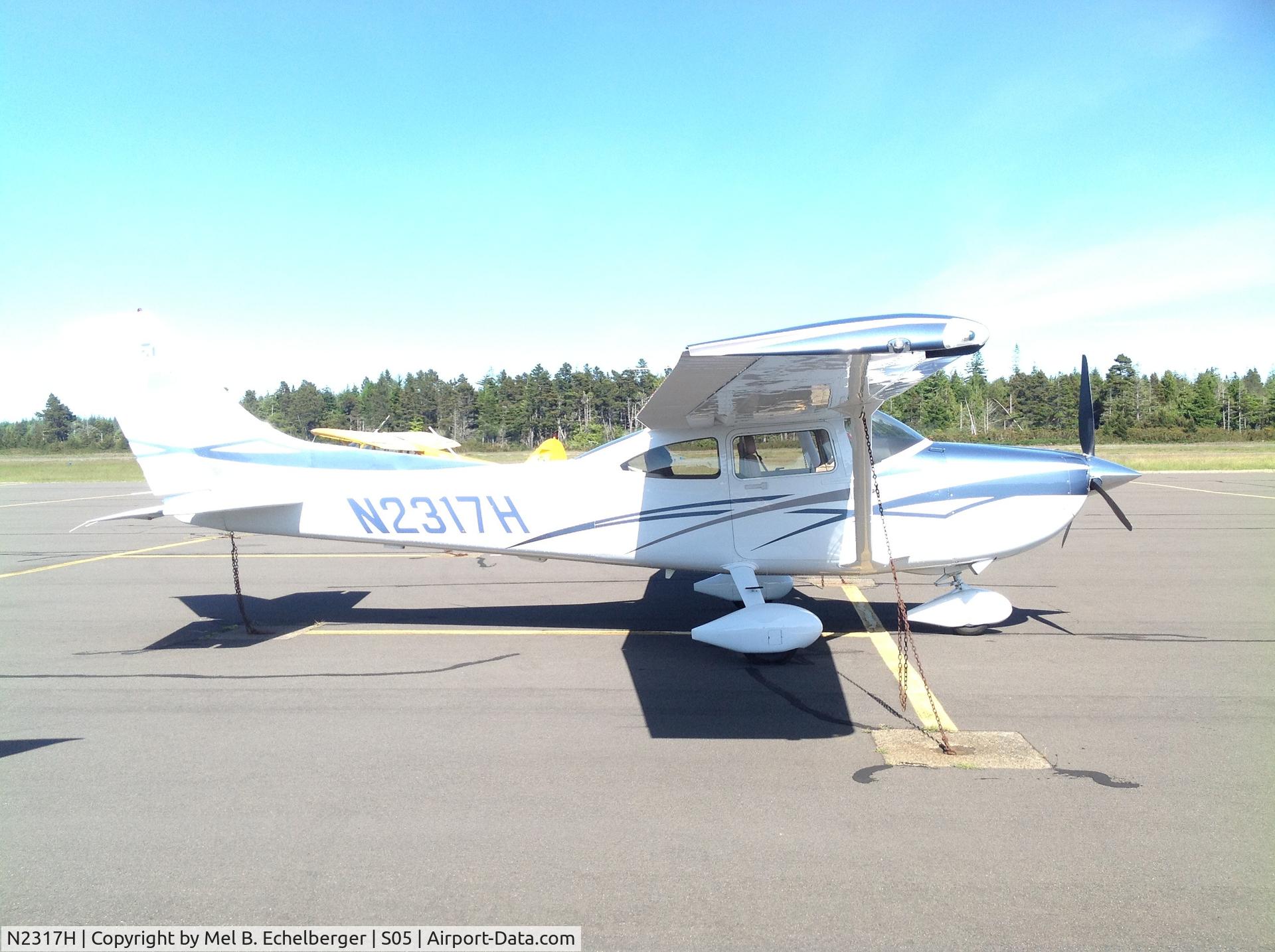 N2317H, 2007 Cessna T182T Turbo Skylane C/N T18208748, Parked at Bandon airport S05 on a nice clear fairly windless day on the southern Coast.