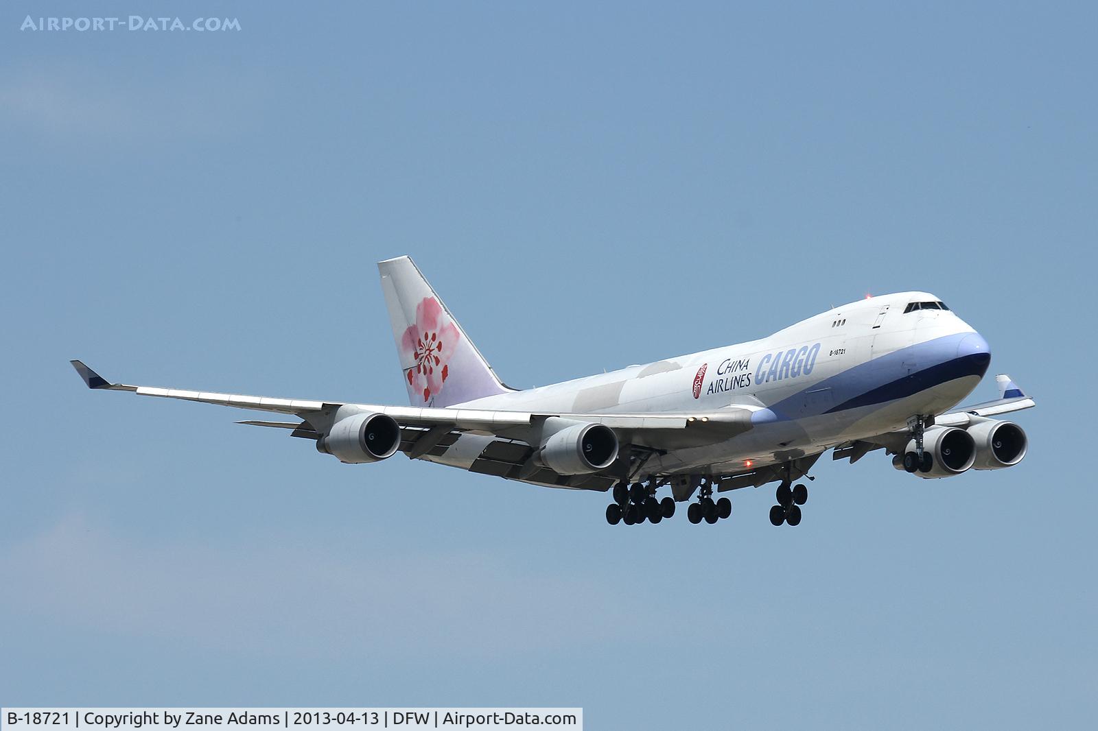 B-18721, 2005 Boeing 747-409F/SCD C/N 33738, China Airlines Cargo at DFW Airport