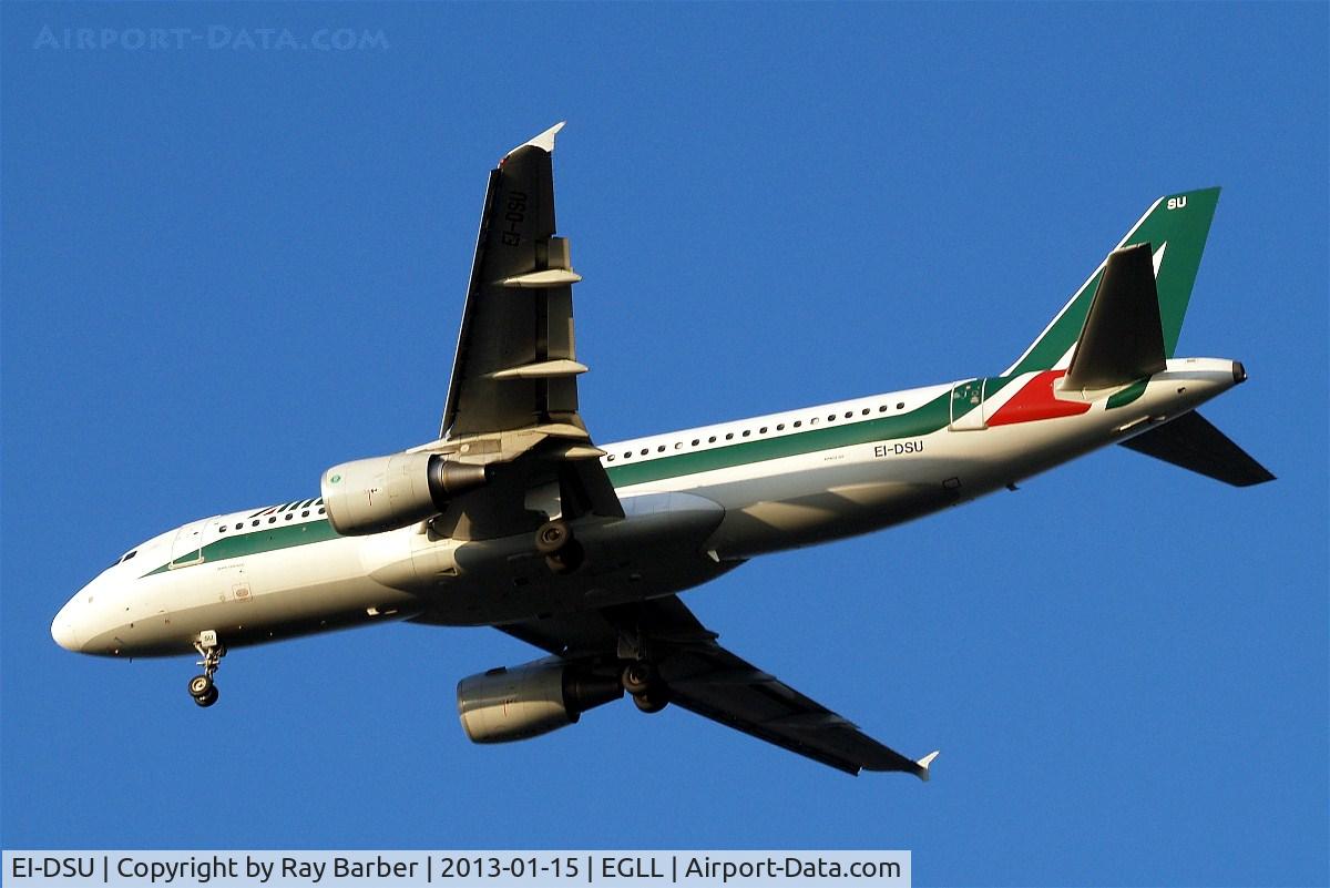 EI-DSU, 2008 Airbus A320-216 C/N 3563, Airbus A320-216 [3563] (Alitalia) Home~G 15/01/2013. On approach 27R.