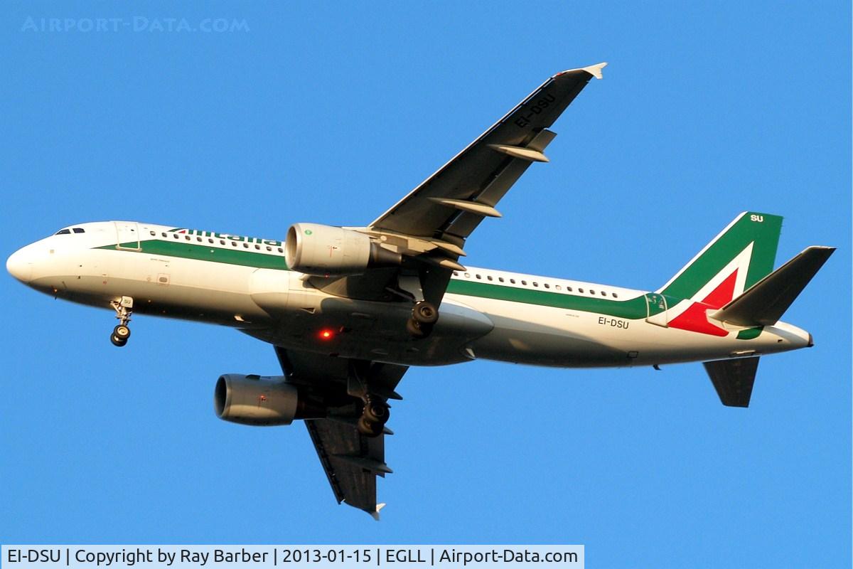 EI-DSU, 2008 Airbus A320-216 C/N 3563, Airbus A320-216 [3563] (Alitalia) Home~G 15/01/2013. On approach 27R.