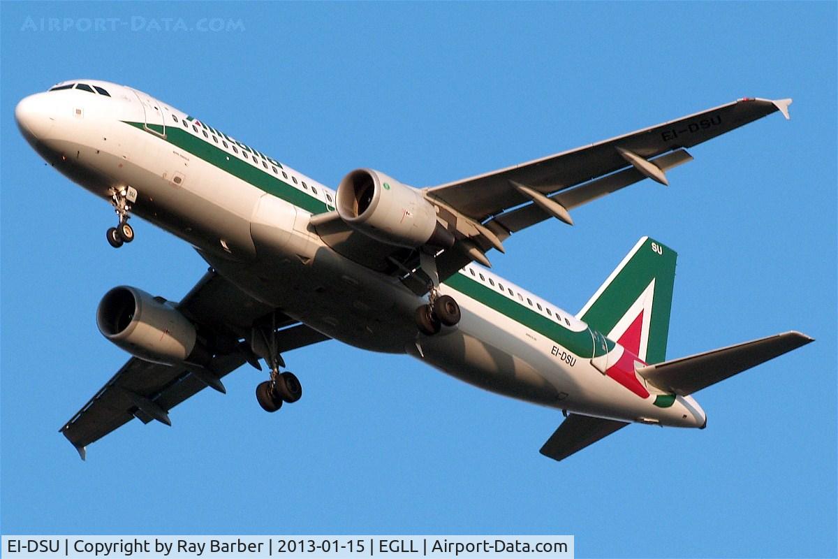 EI-DSU, 2008 Airbus A320-216 C/N 3563, Airbus A320-216 [3563] (Alitalia) Home~G 15/01/2013. On approach 27R.