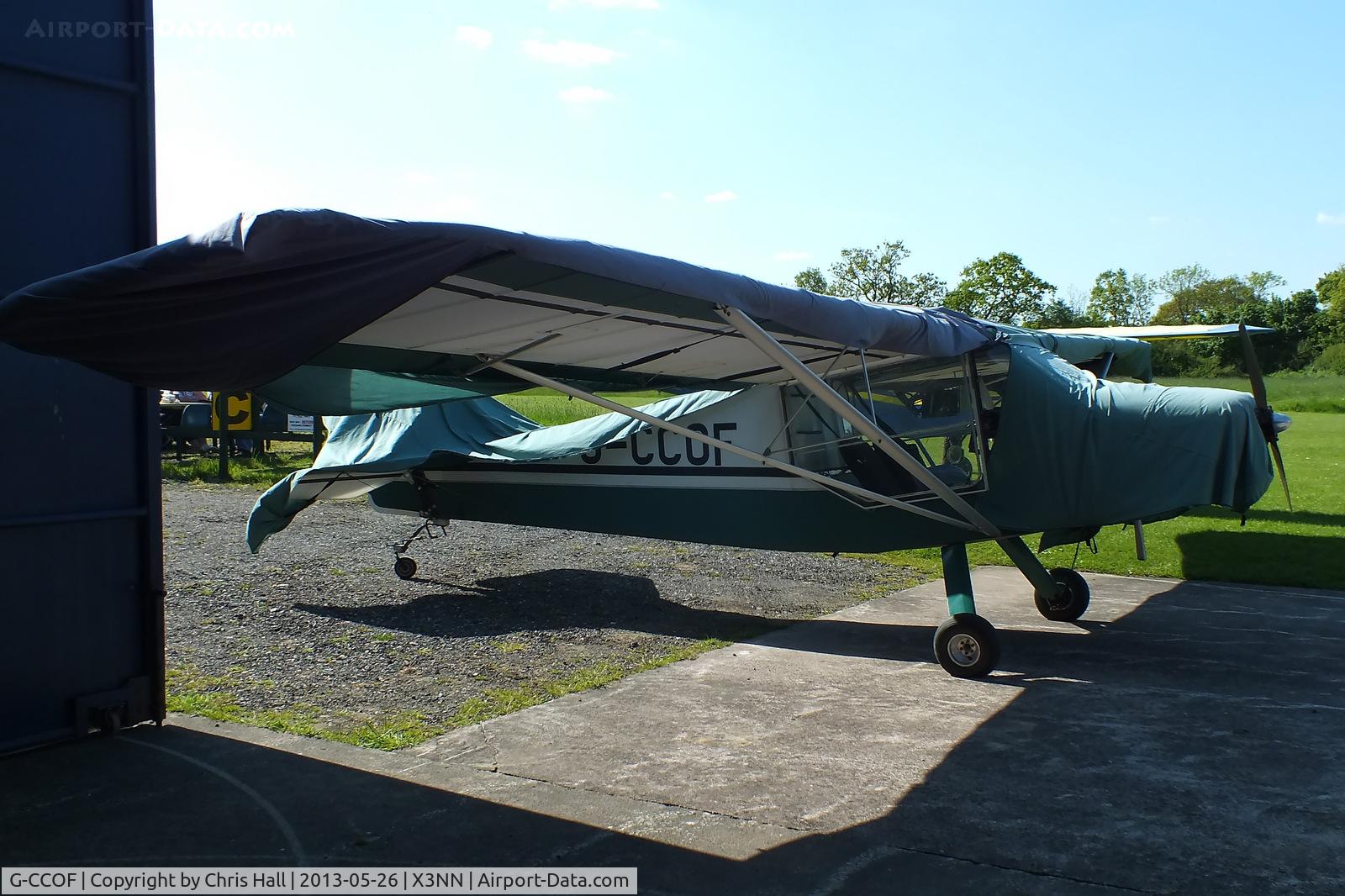 G-CCOF, 2004 Rans S-6ESA Coyote II C/N PFA 204-14037, at Stoke Golding airfield, set amongst beautiful open countryside on the Leicestershire Warwickshire borders