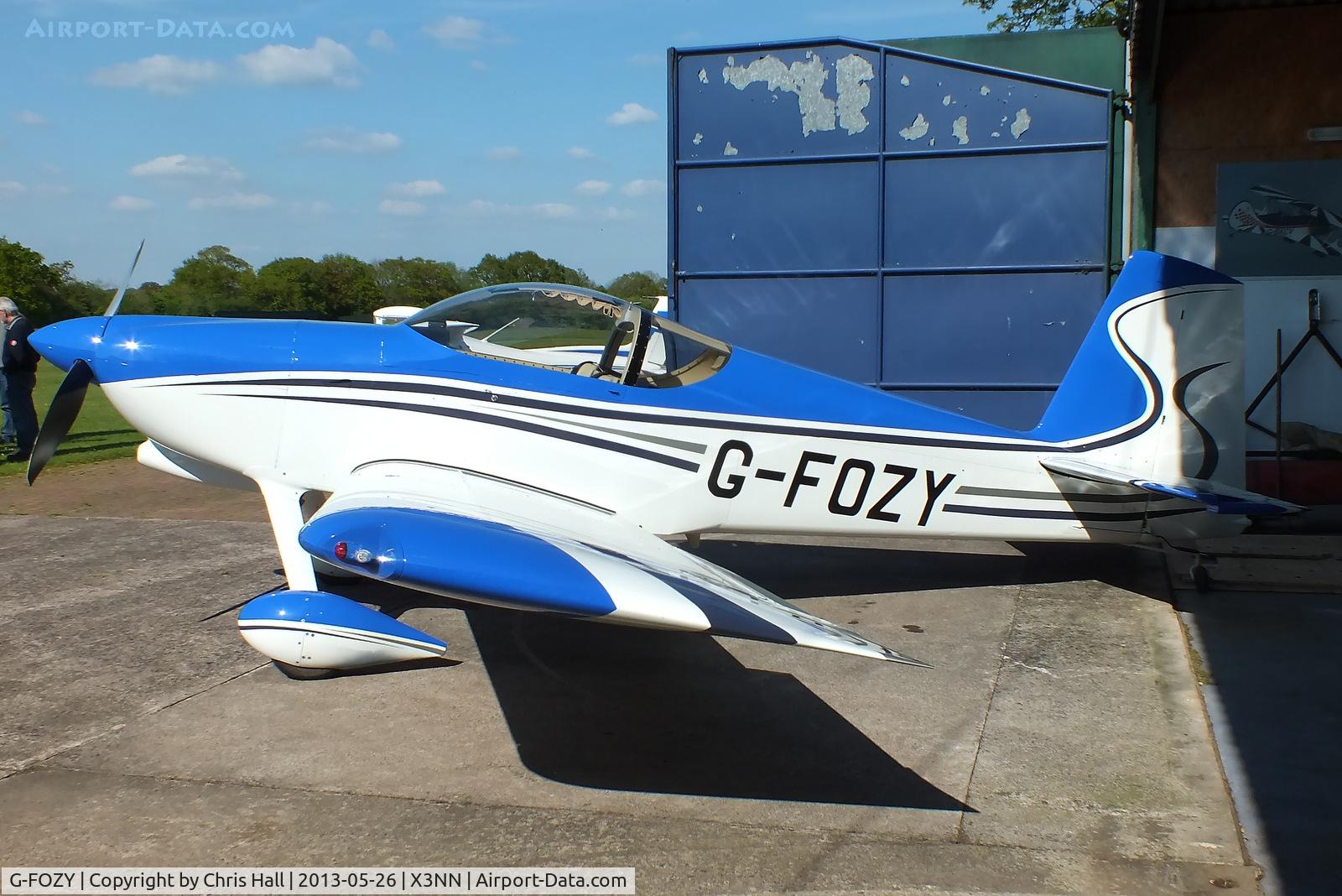 G-FOZY, 2012 Vans RV-7 C/N PFA 323-14150, at Stoke Golding airfield, set amongst beautiful open countryside on the Leicestershire Warwickshire borders