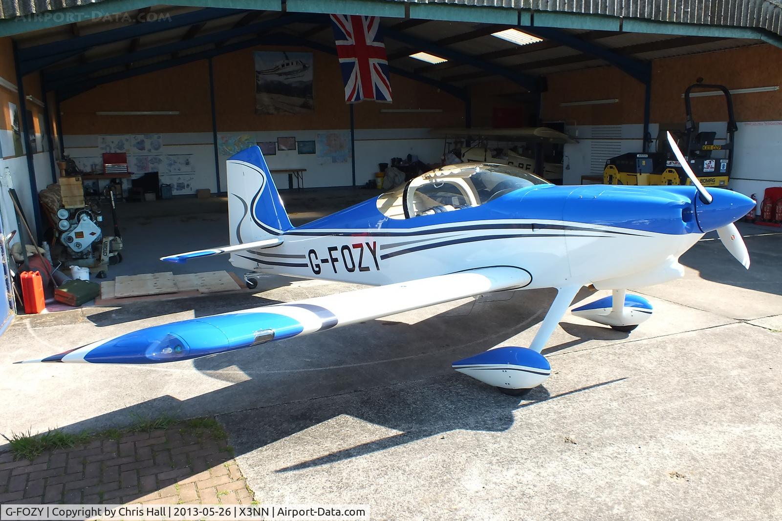G-FOZY, 2012 Vans RV-7 C/N PFA 323-14150, at Stoke Golding airfield, set amongst beautiful open countryside on the Leicestershire Warwickshire borders
