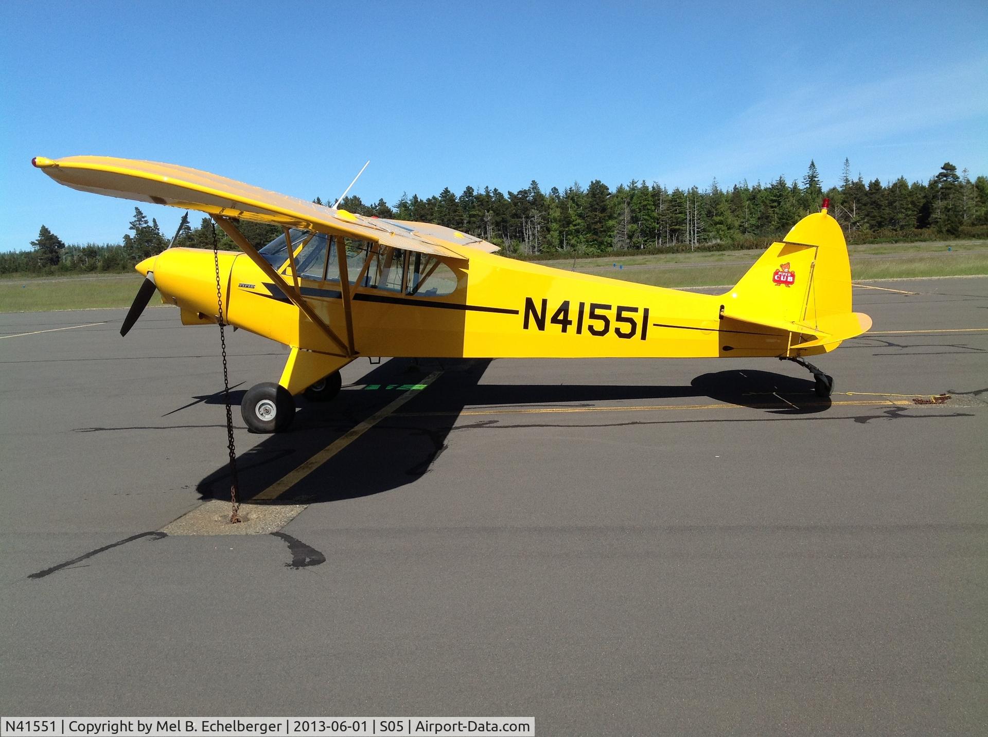 N41551, 1993 Piper PA-18-150 Super Cub C/N 1809064, Parked at Bandon State Airport on a nice sunny day in June