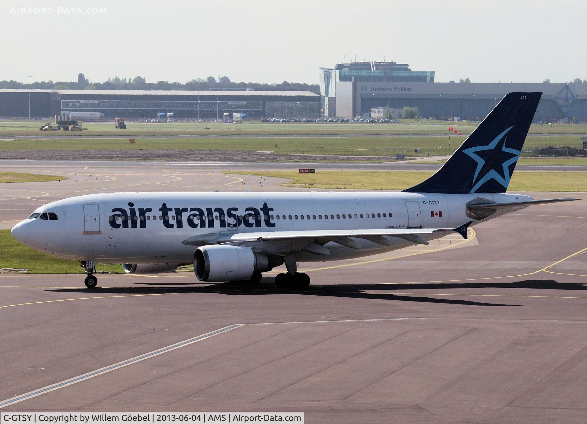 C-GTSY, 1988 Airbus A310-304 C/N 447, Taxi to the gate on Schiphol Airport