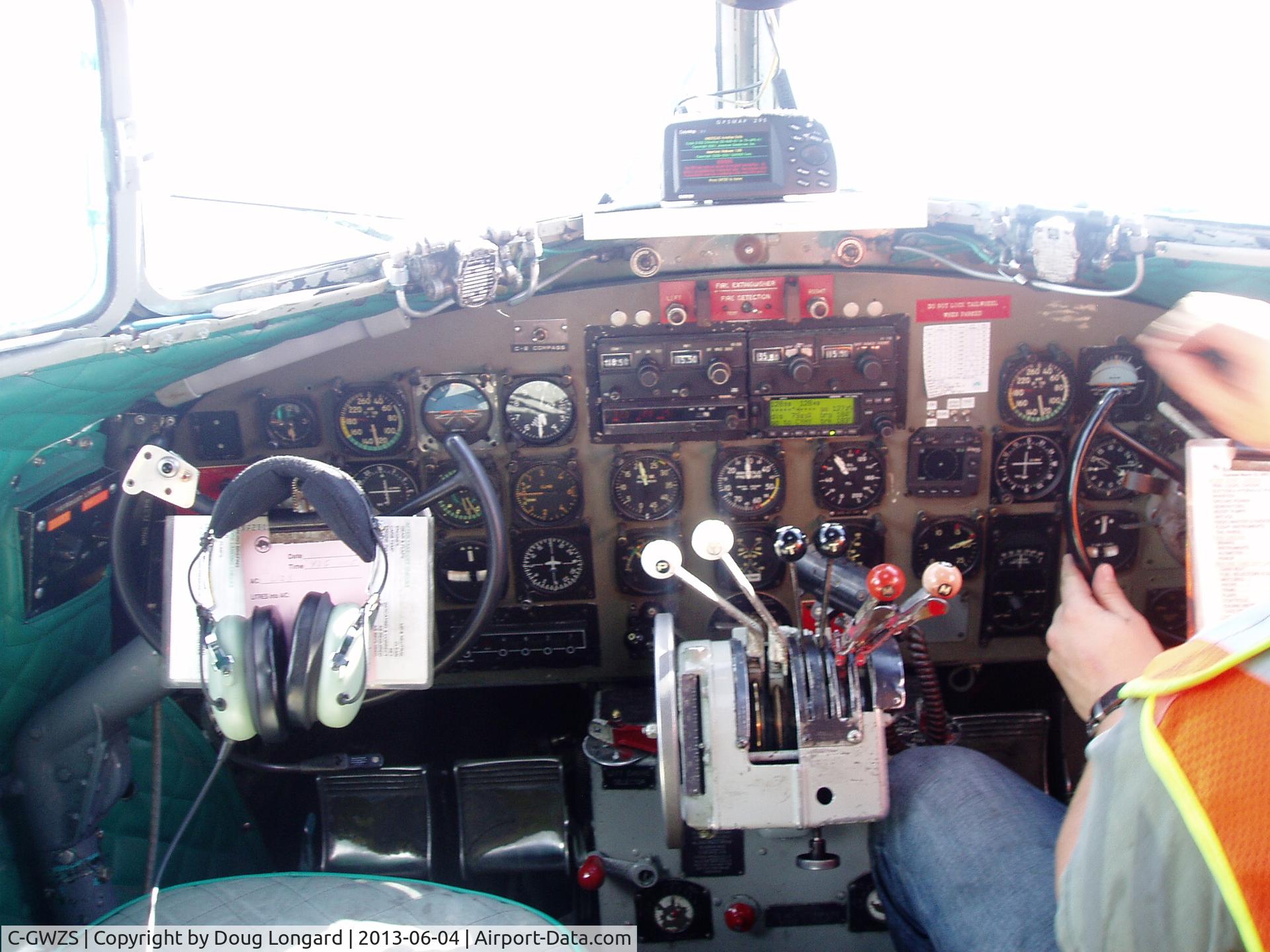 C-GWZS, 1943 Douglas CC-129 (C-47A-5-DK) Dakota 3 C/N 12327, Cockpit.