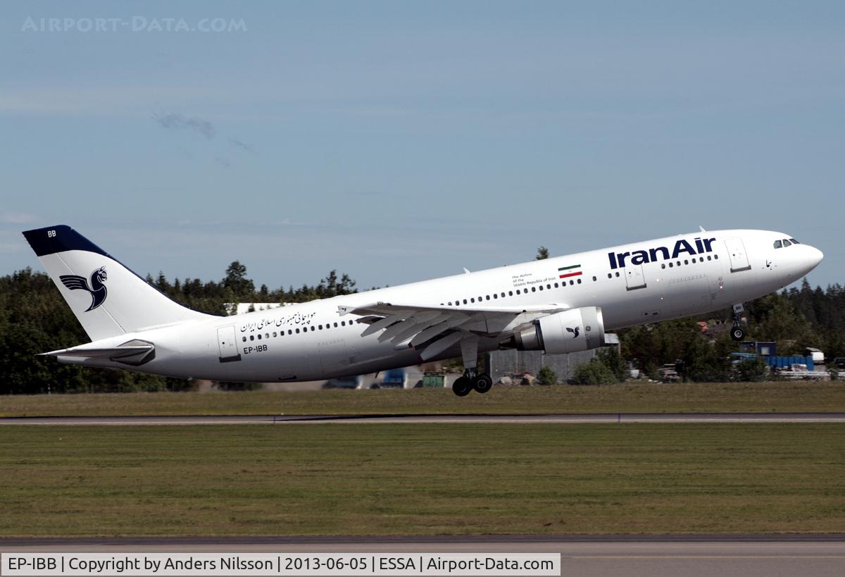 EP-IBB, 1994 Airbus A300B4-605R C/N 727, Departing runway 19L.