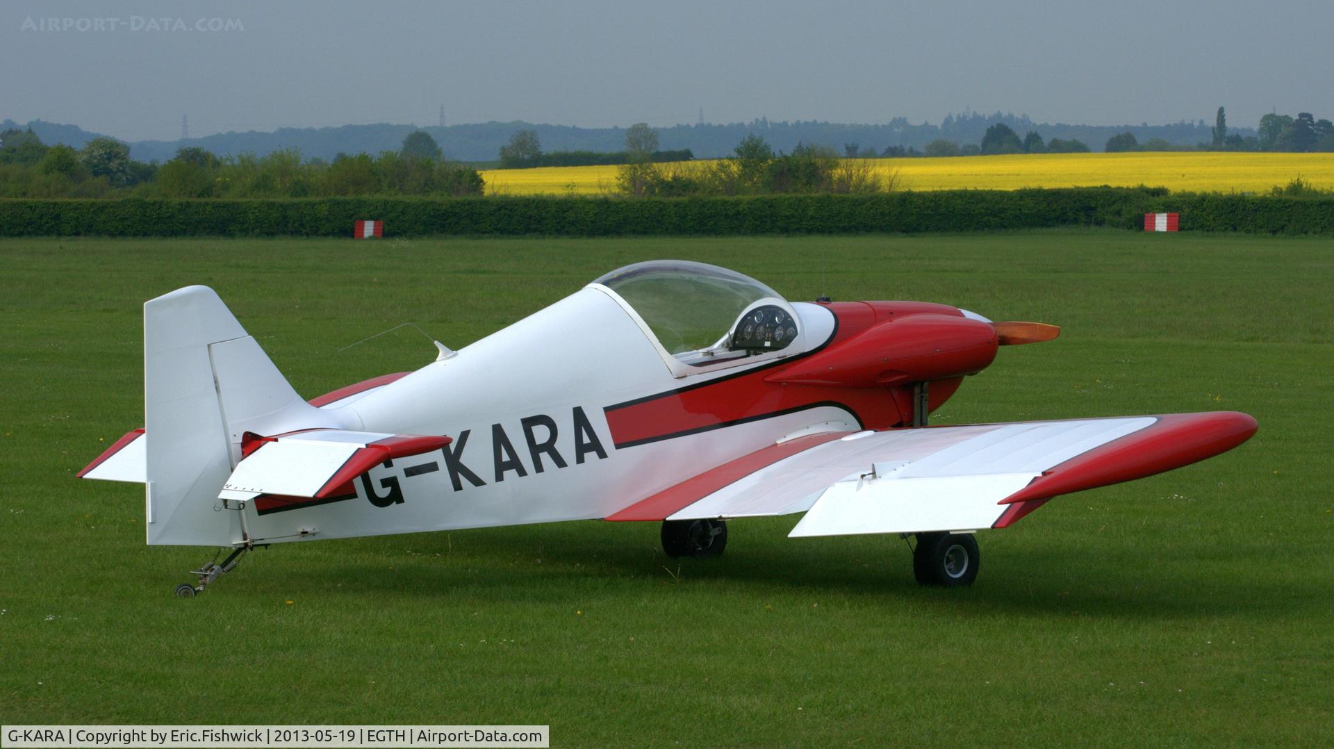 G-KARA, 1986 Brugger MB-2 Colibri C/N PFA 043-10980, 2. G-KARA at Shuttleworth Flying Day and LAA Party in the Park, May 2013.