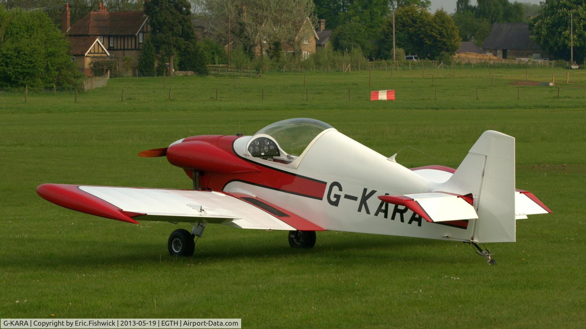 G-KARA, 1986 Brugger MB-2 Colibri C/N PFA 043-10980, 1. G-KARA at Shuttleworth Flying Day and LAA Party in the Park, May 2013.