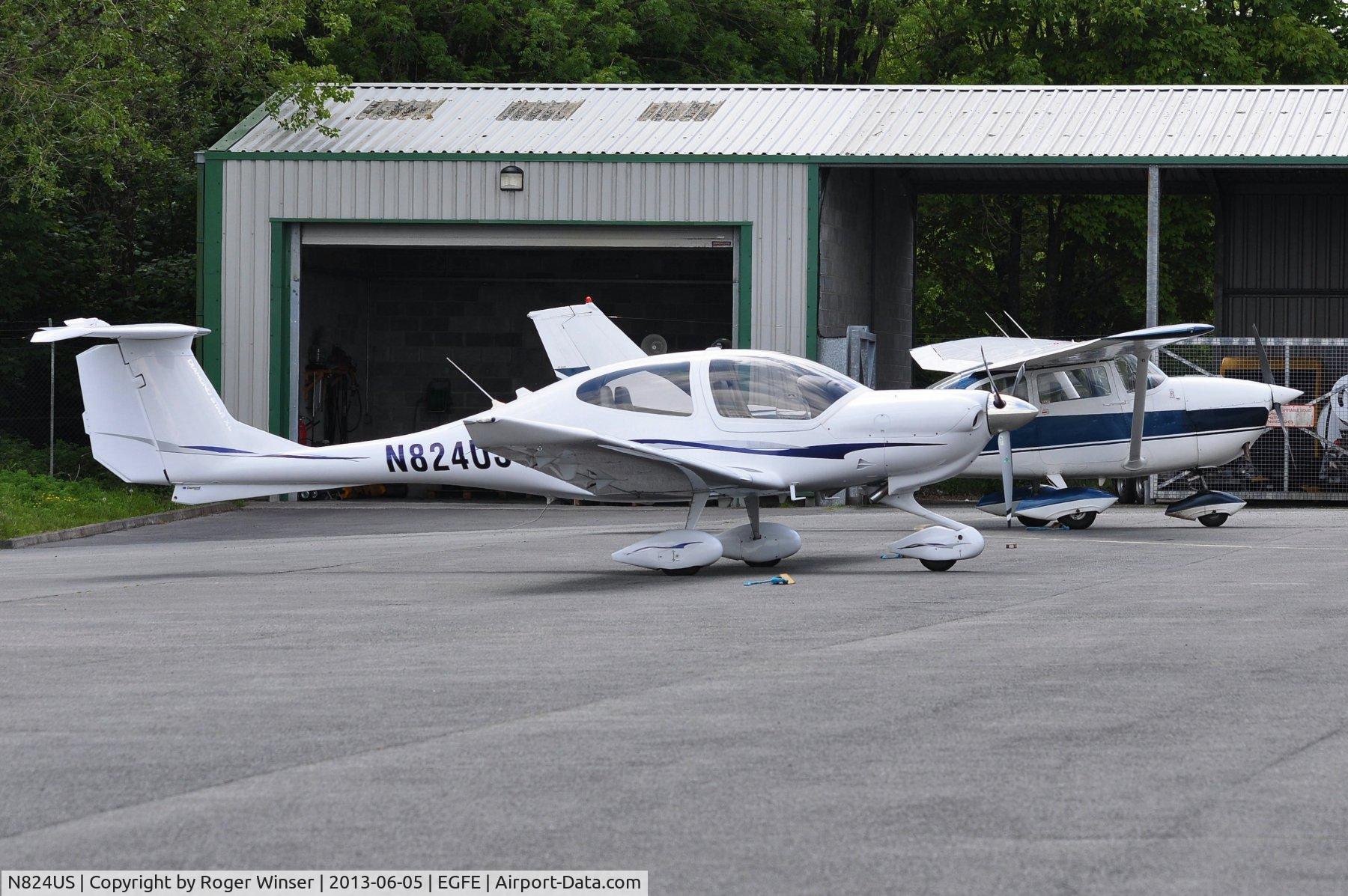 N824US, 2007 Diamond DA-40 Diamond Star C/N 40.824, Visiting DA 40.