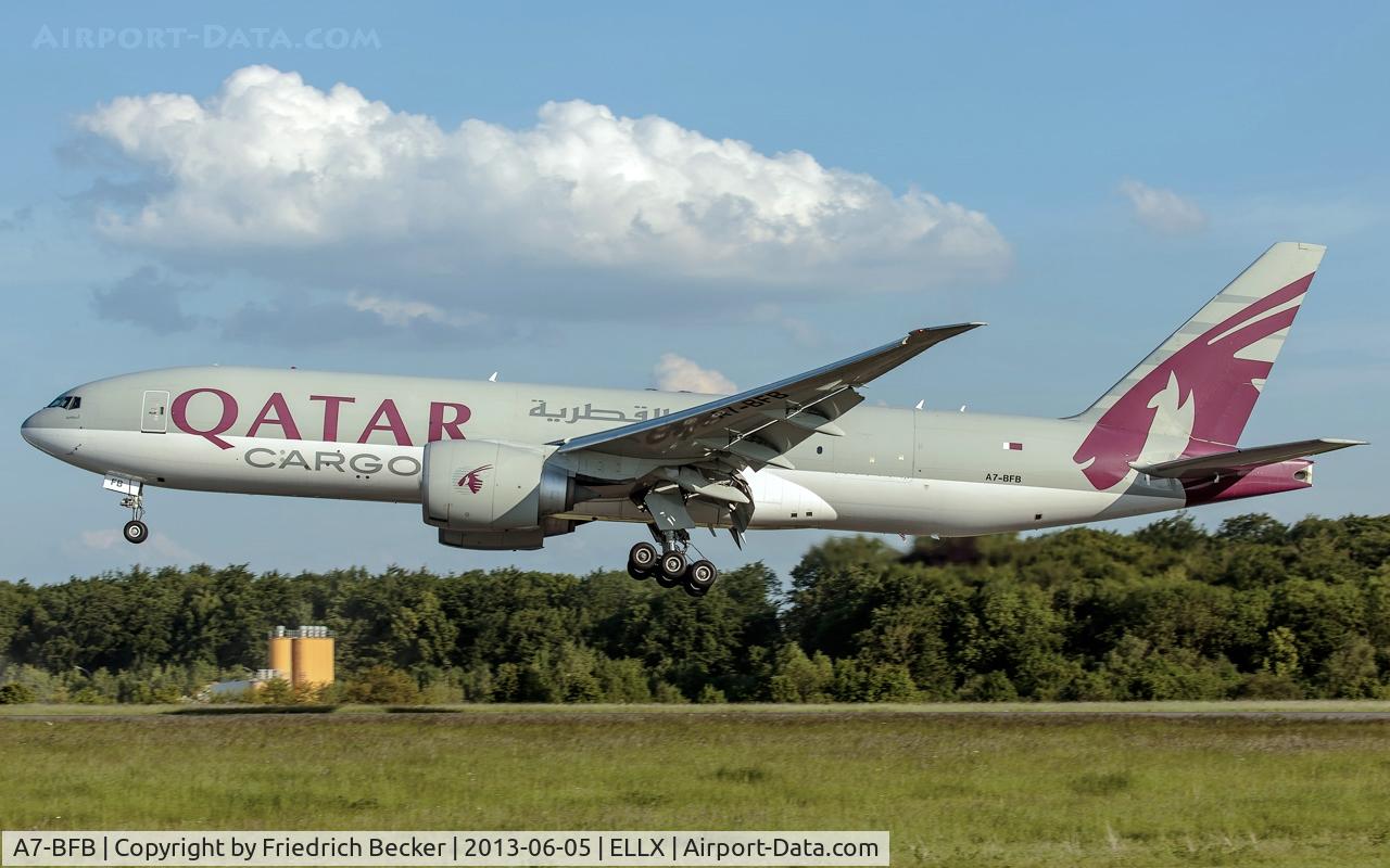 A7-BFB, 2010 Boeing 777-FDZ C/N 36100, short final RW06