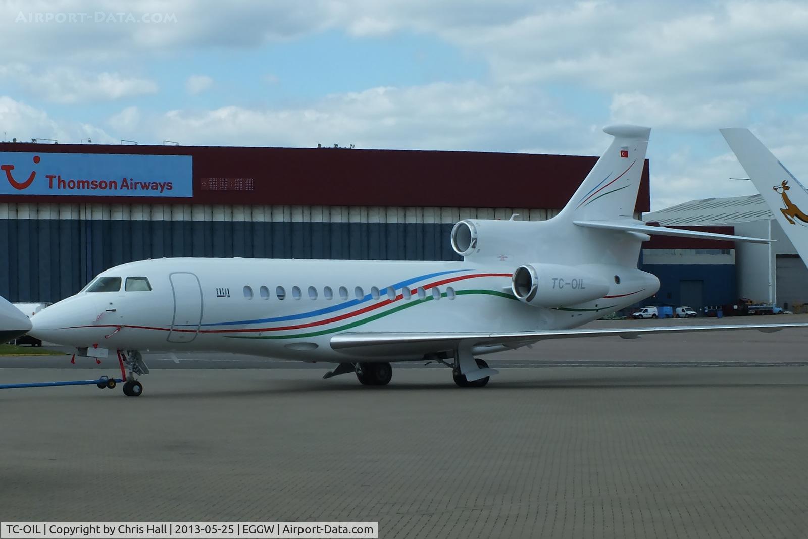 TC-OIL, 2013 Dassault Falcon 7X C/N 190, visitor for the Champions League Final