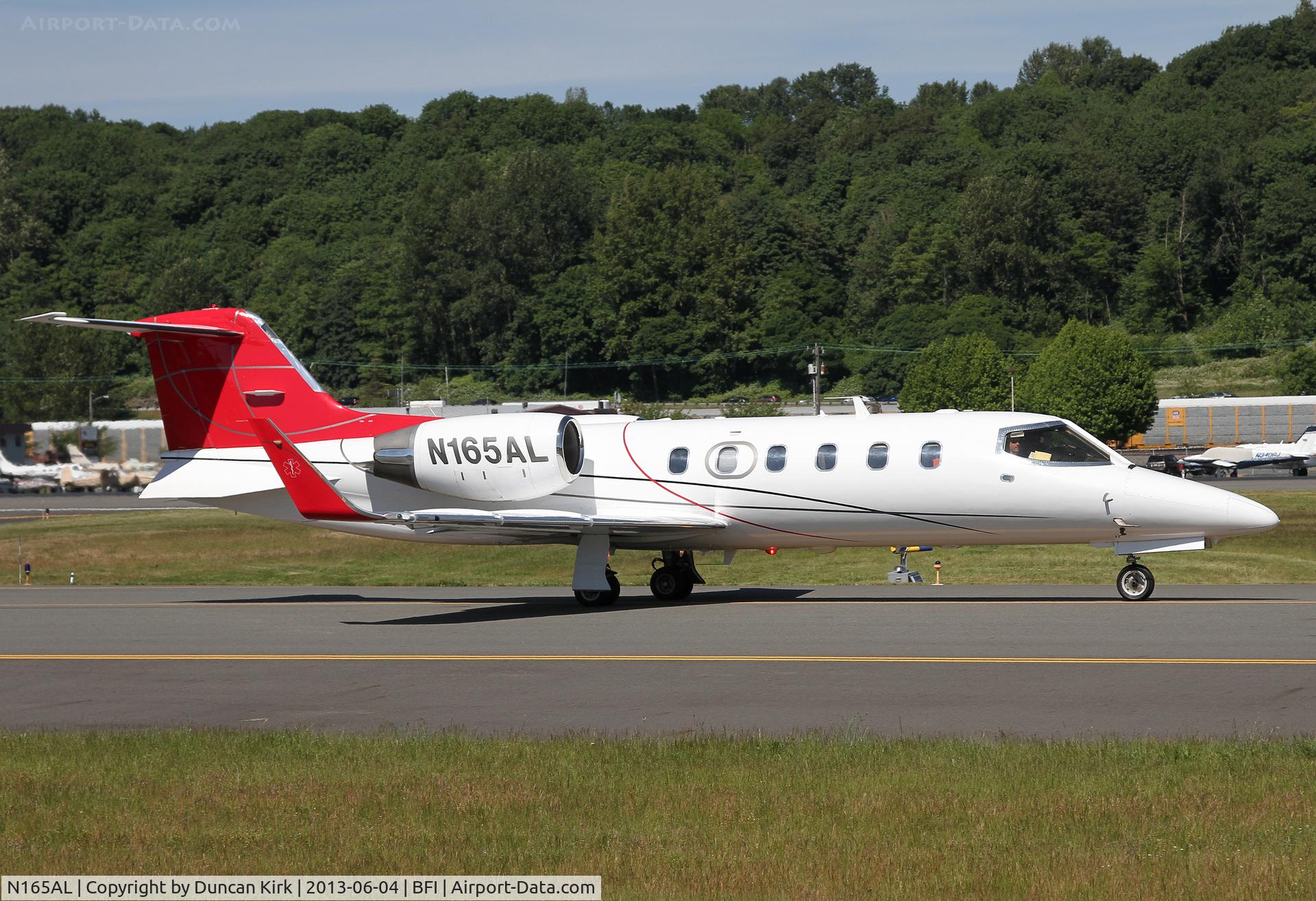 N165AL, 1997 Learjet Inc 31A C/N 137, One of at least three medivac Learjets based at Boeing Field