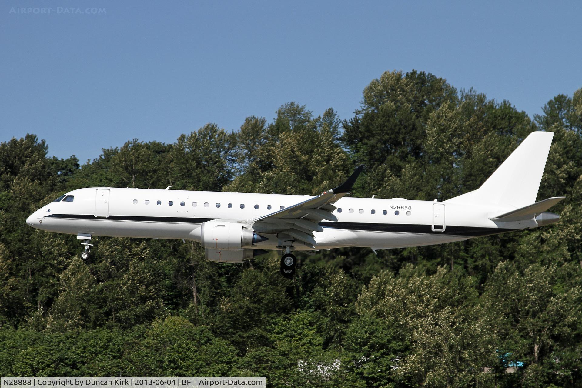 N28888, 2013 Embraer ERJ-190-100ECJ Lineage 1000 C/N 19000571, New Lineage on delivery to China via Belem-Fort Lauderdale-Boeing Field-Fairbanks-Kansai