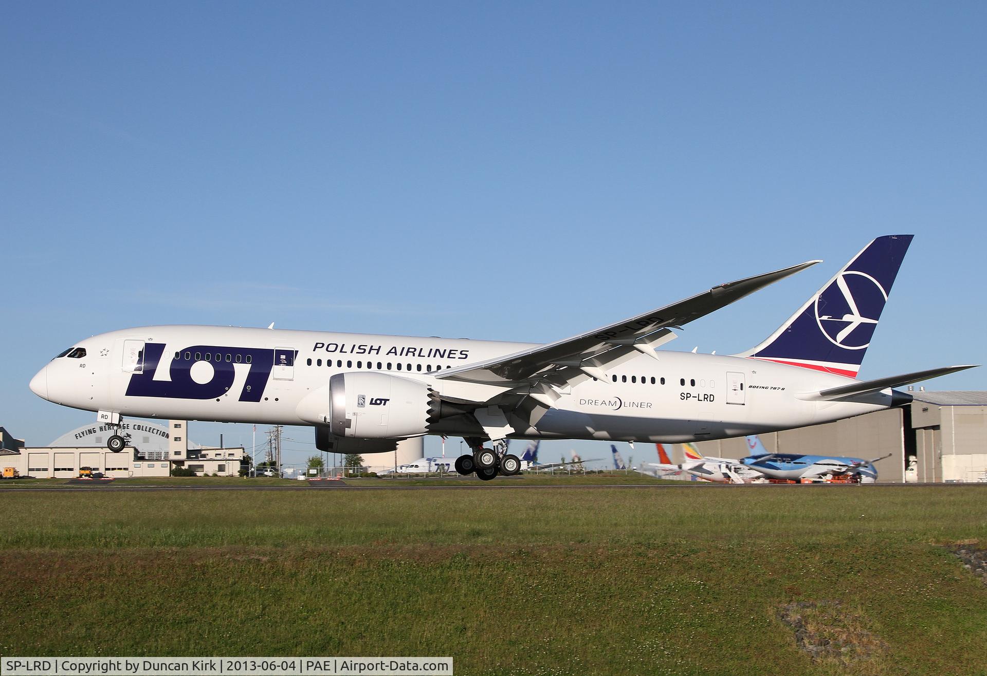 SP-LRD, 2013 Boeing 787-8 Dreamliner C/N 35941, Fourth LOT B.787 returning after a test flight as Boeing 273