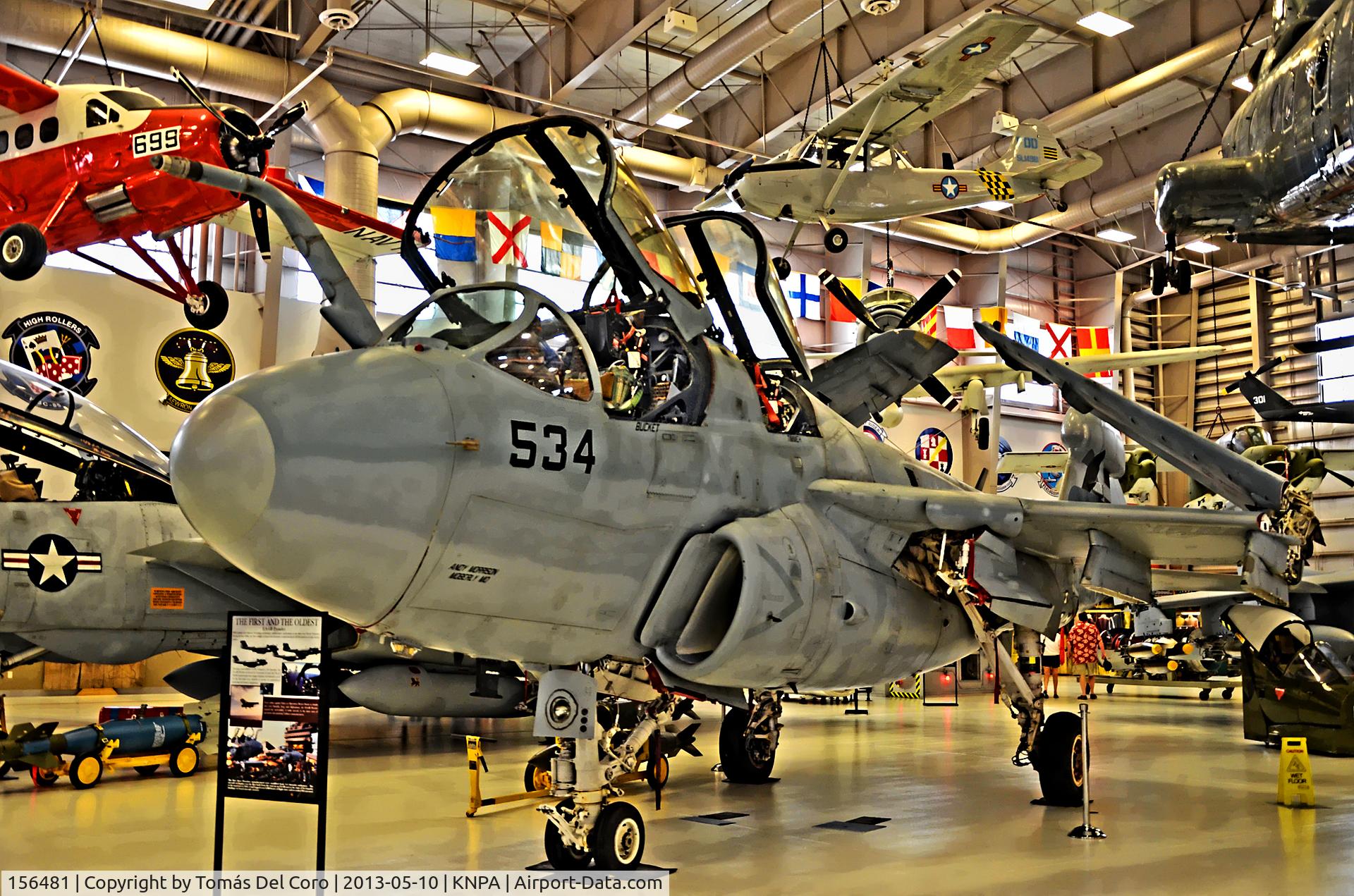 156481, Grumman EA-6B Prowler C/N P-4, Northrop Grumman EA-6B Prowler BuNo 156481 (C/N P-4)
VX-23

National Naval Aviation Museum
TDelCoro
May 10, 2013