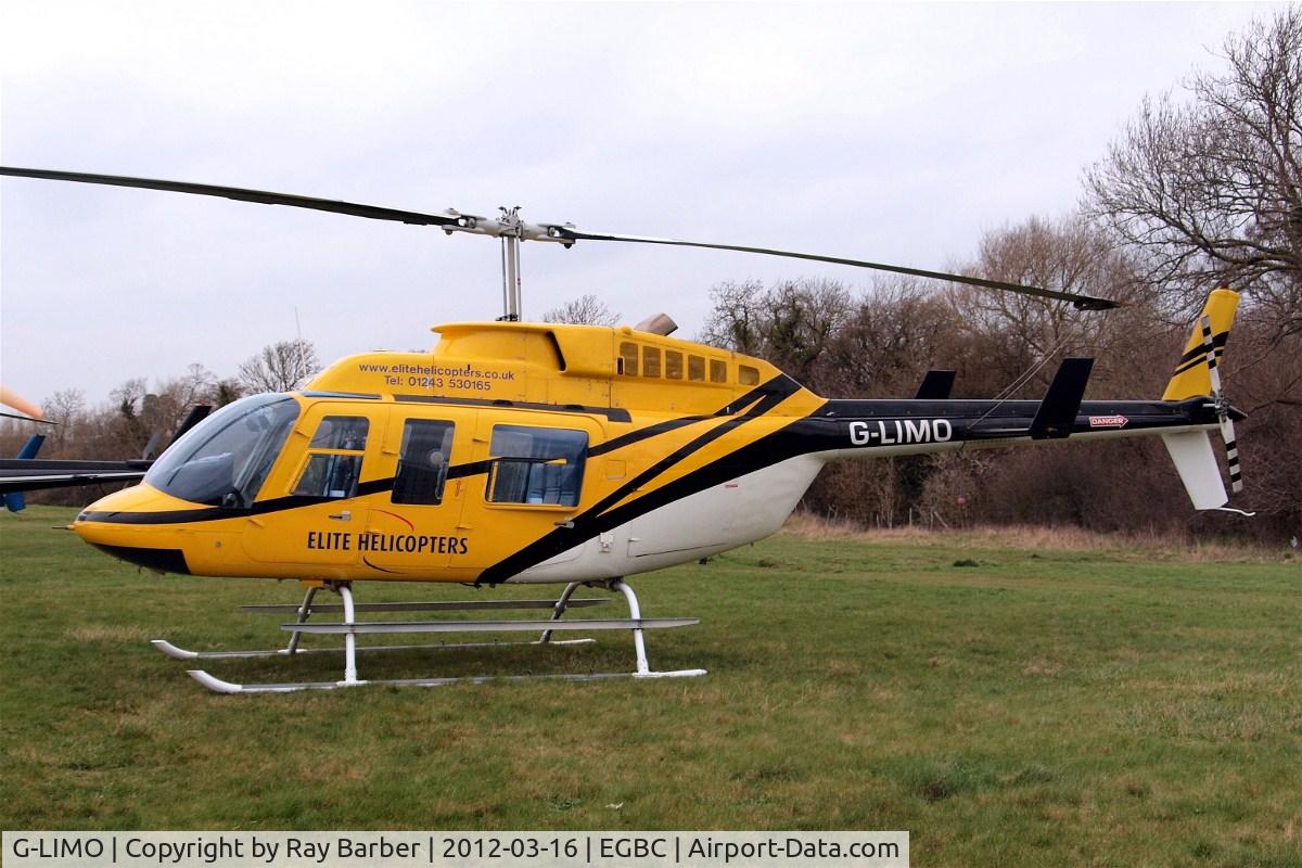 G-LIMO, 1980 Bell 206L-1 LongRanger II C/N 45476, Bell 206L-1 Long Ranger [45475] (Elite Helicopters) Cheltenham Racecourse~G 16/03/2012