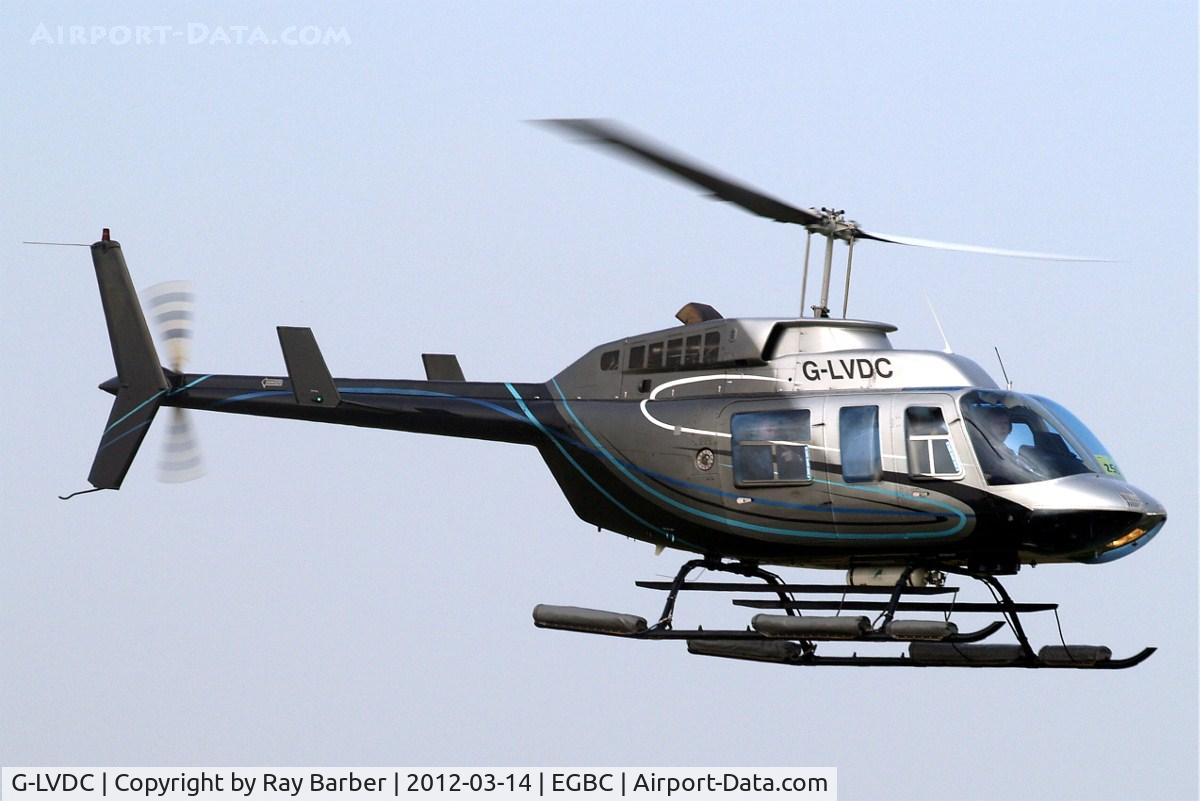 G-LVDC, 1989 Bell 206L-3 LongRanger III C/N 51300, Bell 206L-3 Long Ranger III [51300] Cheltenham Racecourse~G 14/03/2012