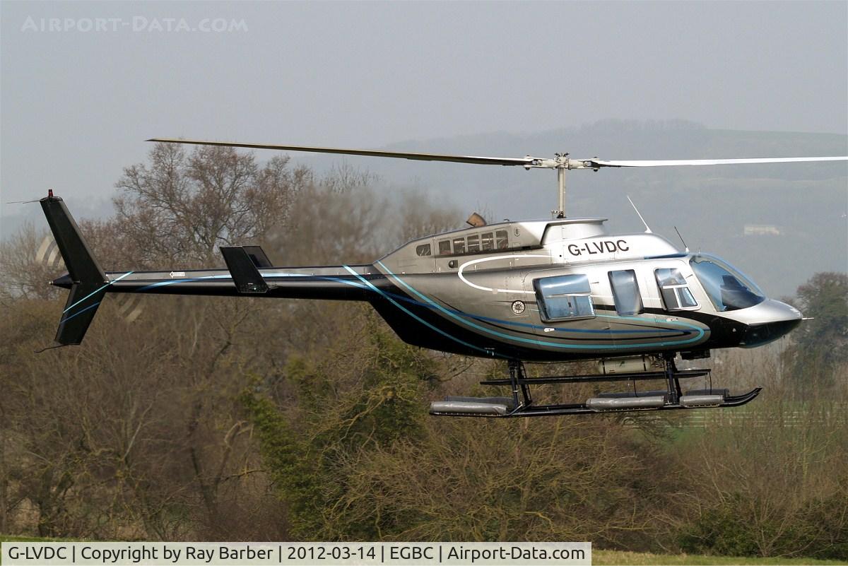 G-LVDC, 1989 Bell 206L-3 LongRanger III C/N 51300, Bell 206L-3 Long Ranger III [51300] Cheltenham Racecourse~G 14/03/2012