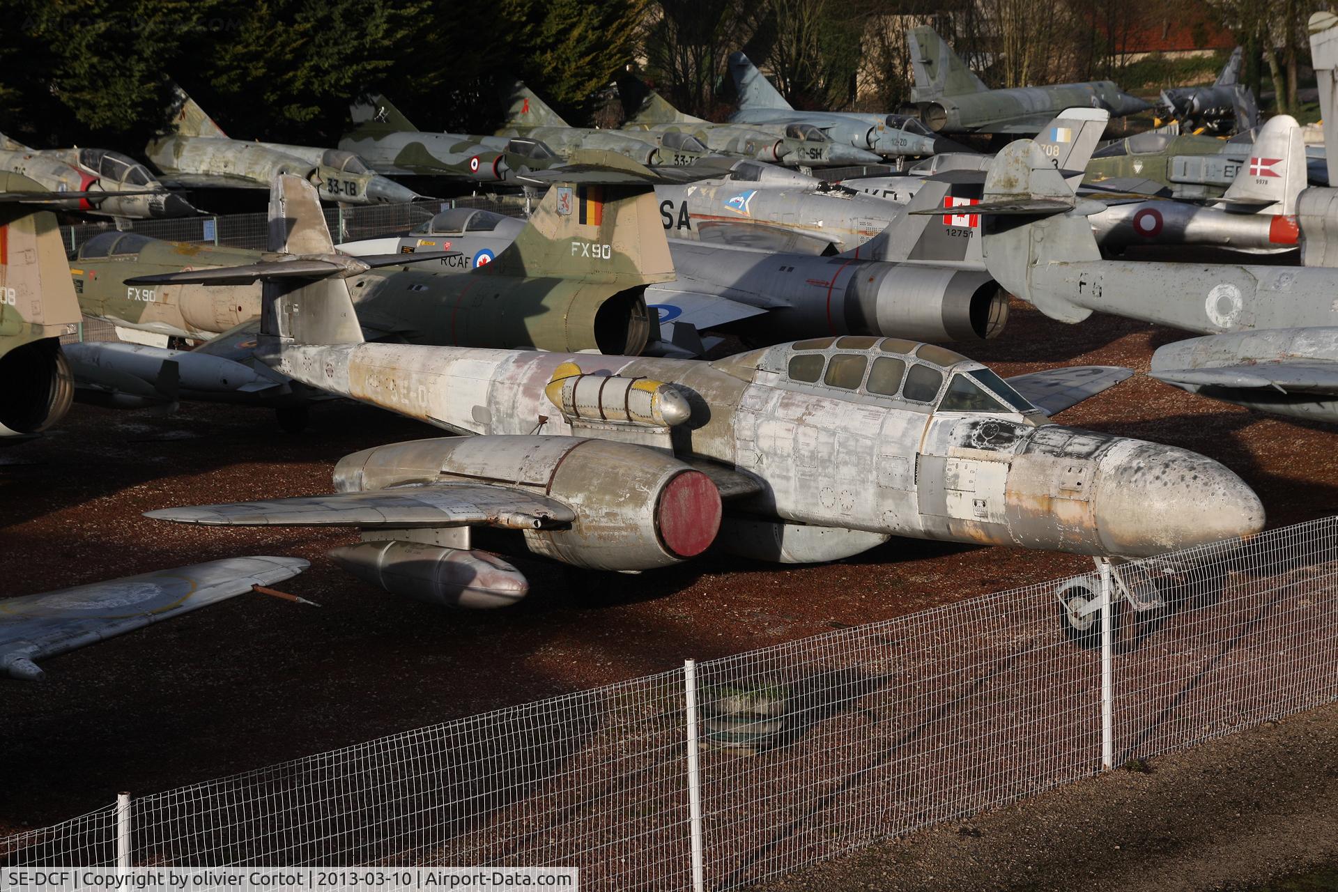 SE-DCF, 1953 Gloster Meteor TT.20 C/N AW5562, Now in Savigny les beaune museum, France