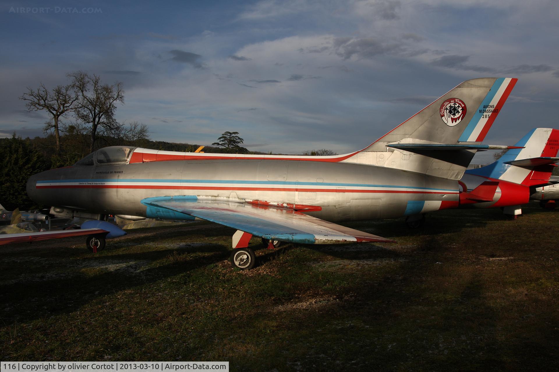 116, Dassault Mystere IVA C/N 116, painted as patrouille de France aircraft