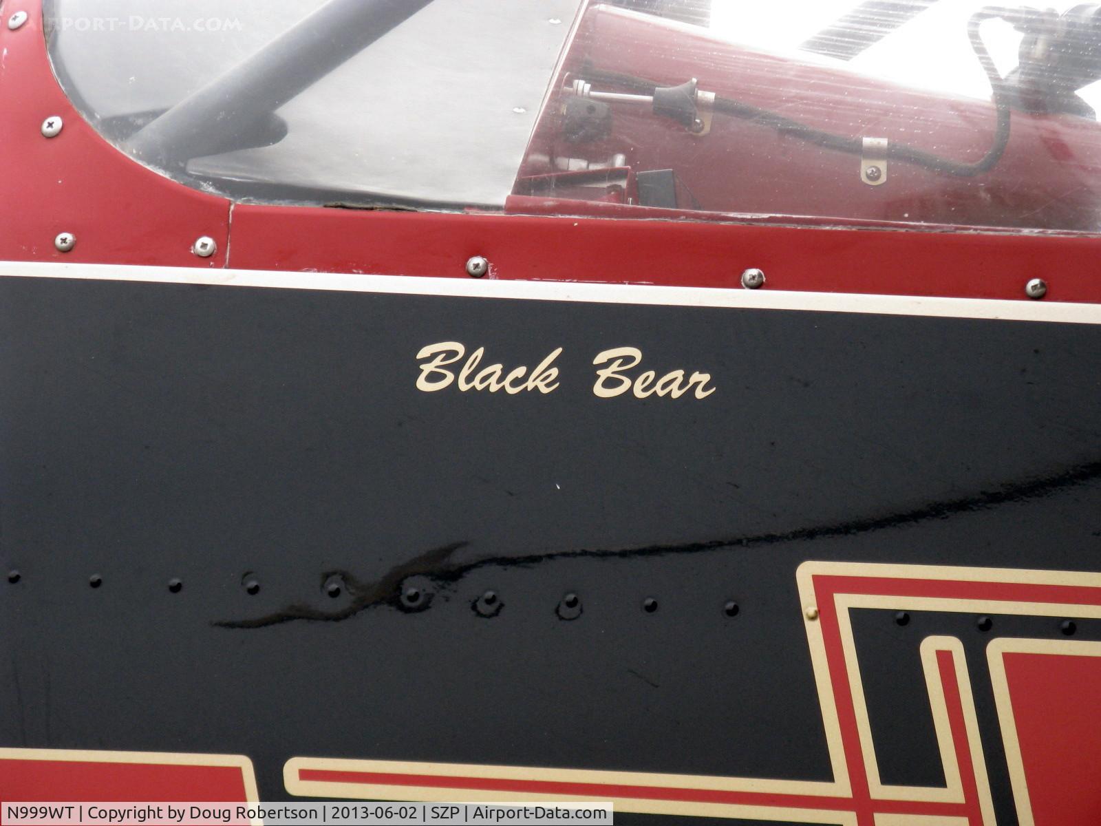 N999WT, 1943 Howard Aircraft DGA-15P C/N 29462, 1943 Howard DGA-15P 'Black Bear', P&E R-985 Wasp Jr. 450 Hp, logo  on left side
